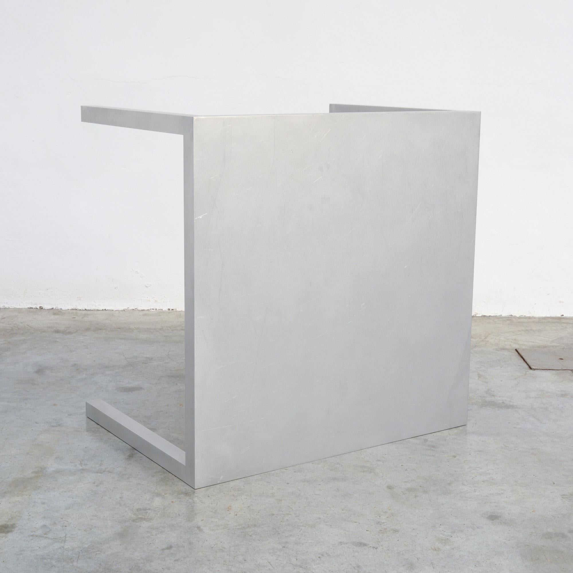 Aluminum Square Table T88A by Maarten Van Severen In Good Condition In Vlimmeren, BE
