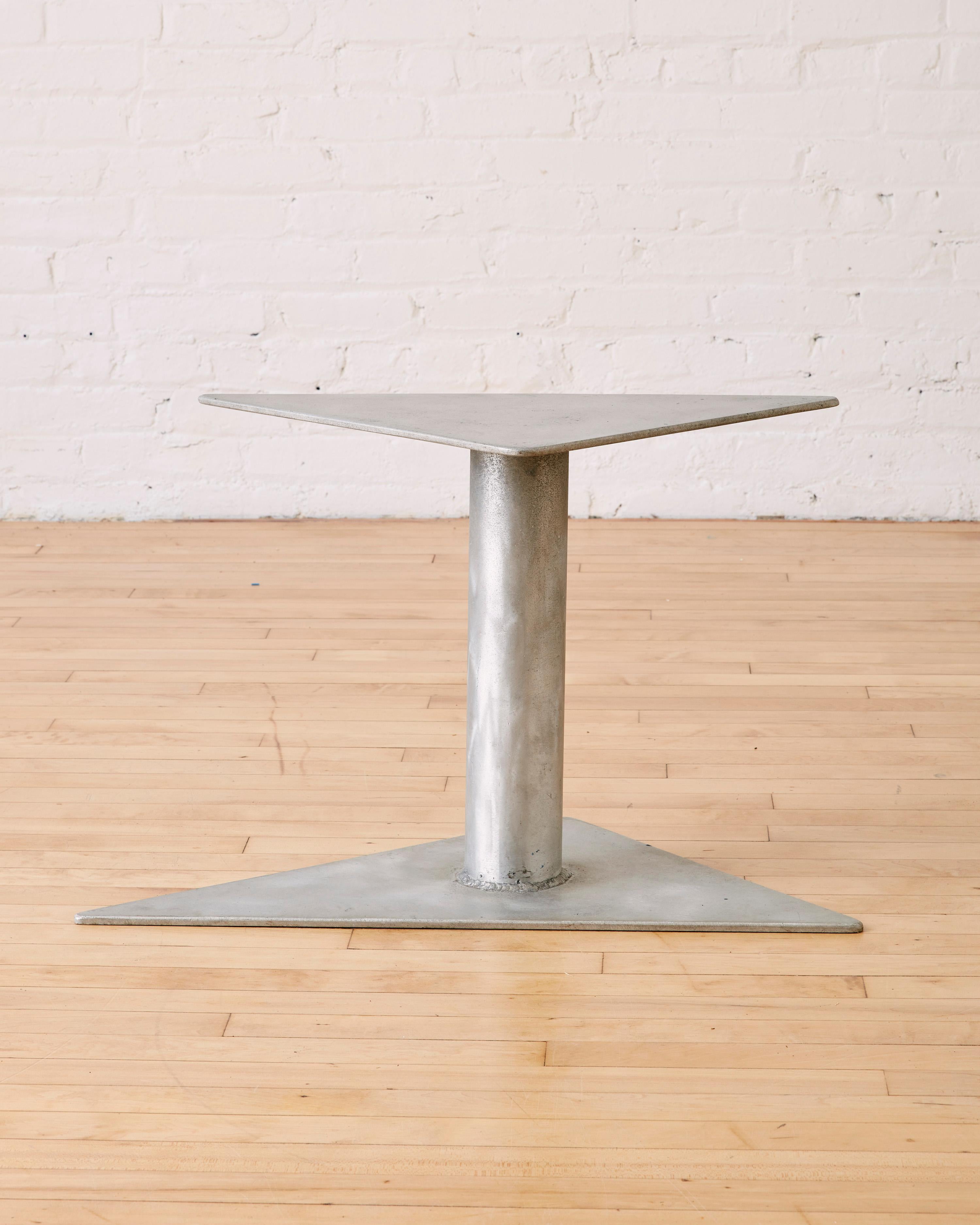 Mid-Century Modern Aluminum Stool/Side Table by Gloria Kisch  For Sale