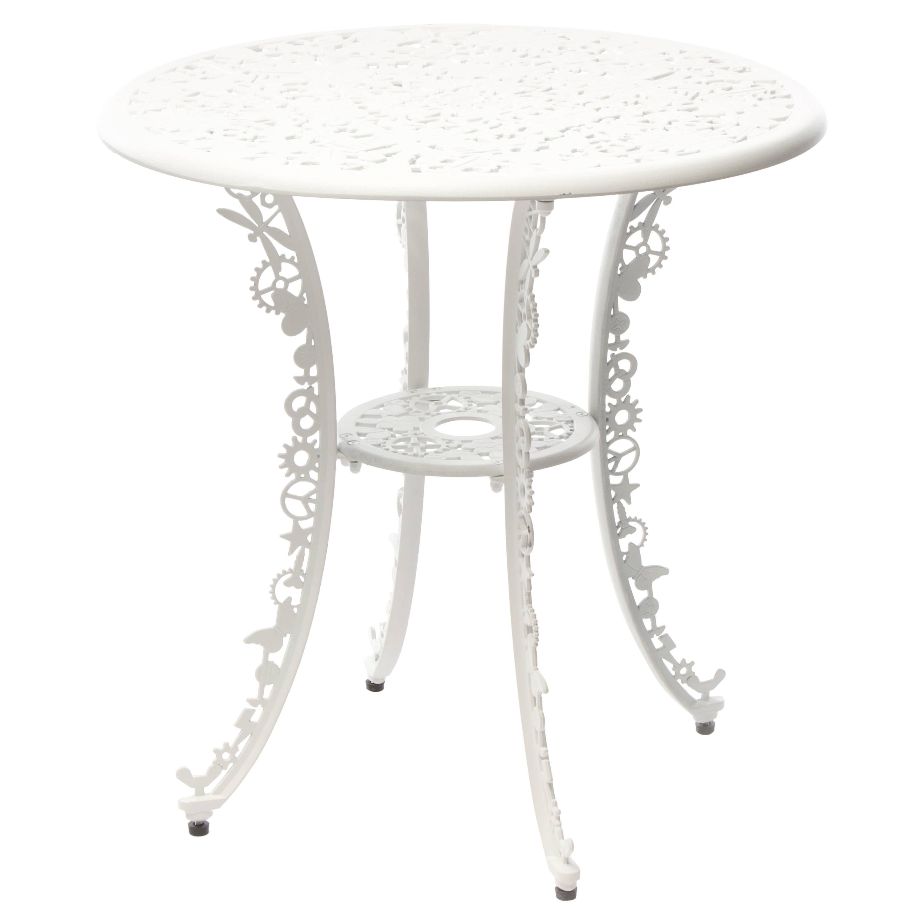 Table en aluminium Industry Garden Furniture de Seletti, blanche en vente