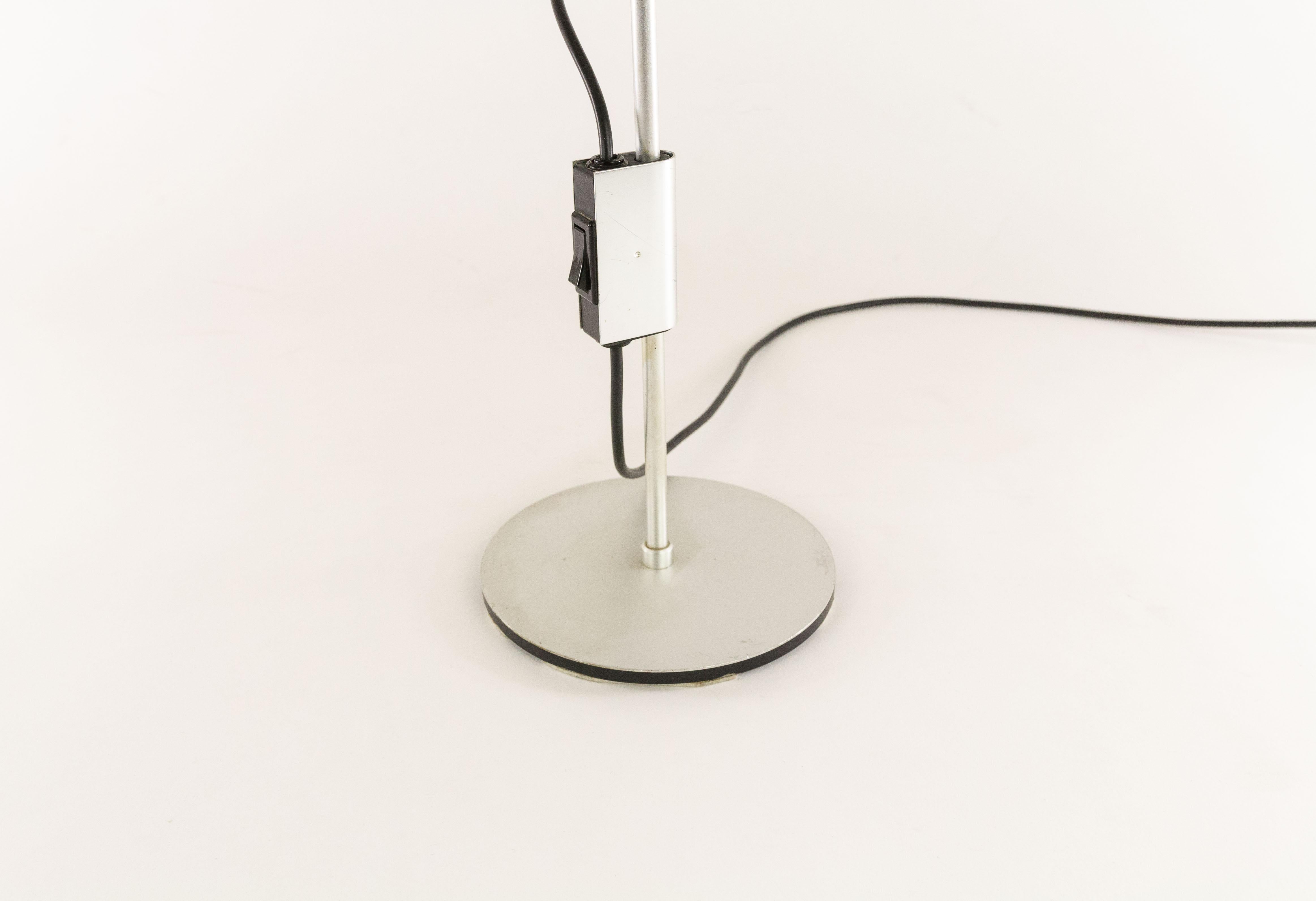 Mid-Century Modern Aluminum Table Lamp by Ronald Homes for Conelight Limited, 1960s