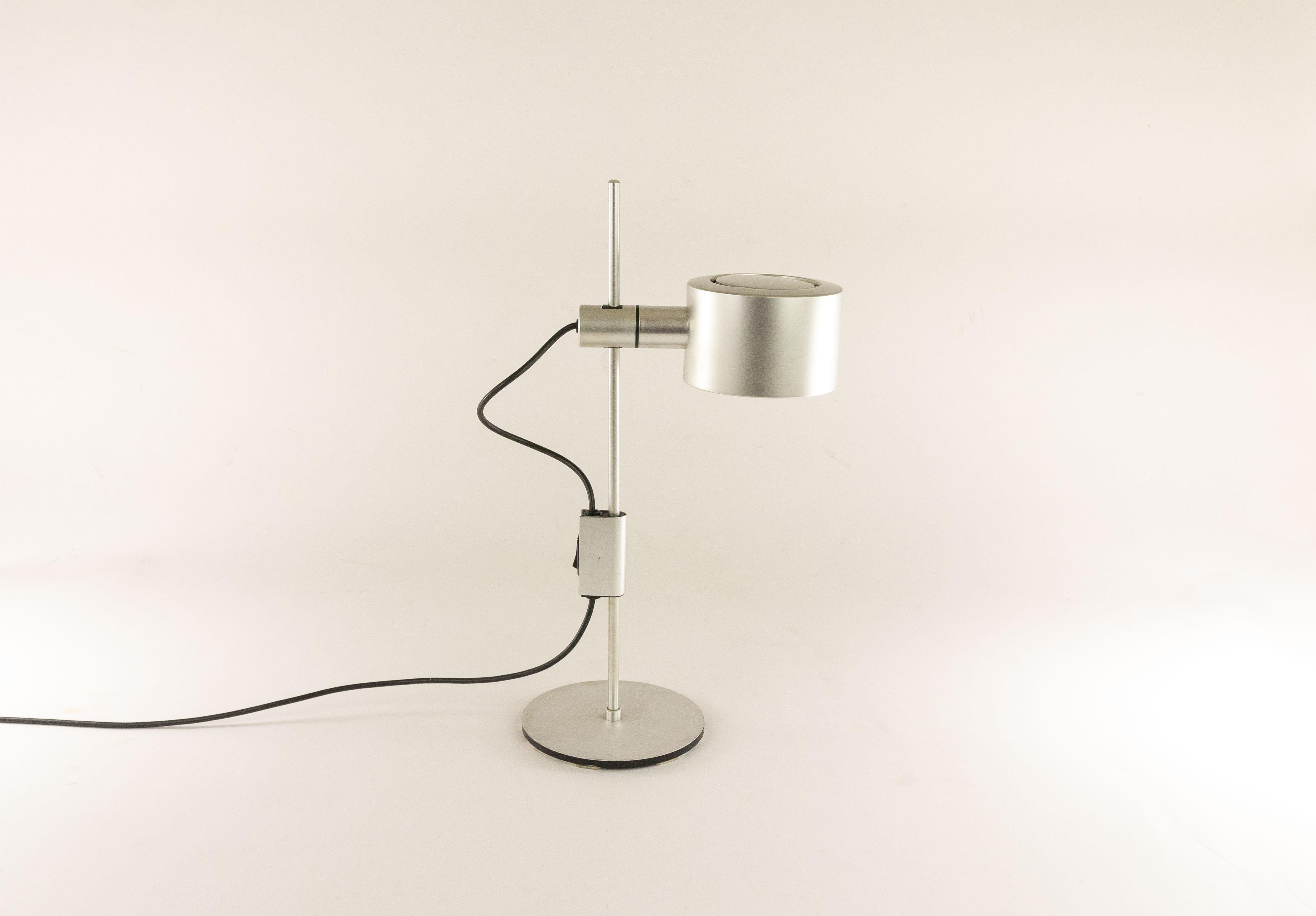 Mid-Century Modern Aluminum Table Lamp by Ronald Homes for Conelight Limited, 1960s