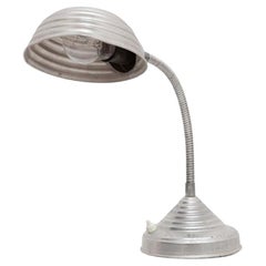 Aluminum Table Lamp, circa 1960