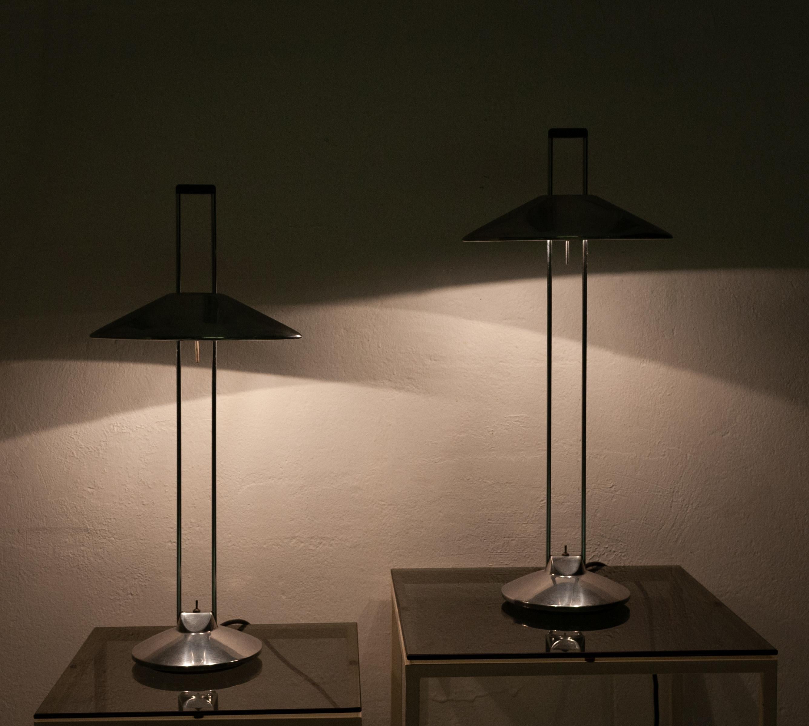 Spanish B-Lux Aluminum Table Lamps Jorge Pensi 