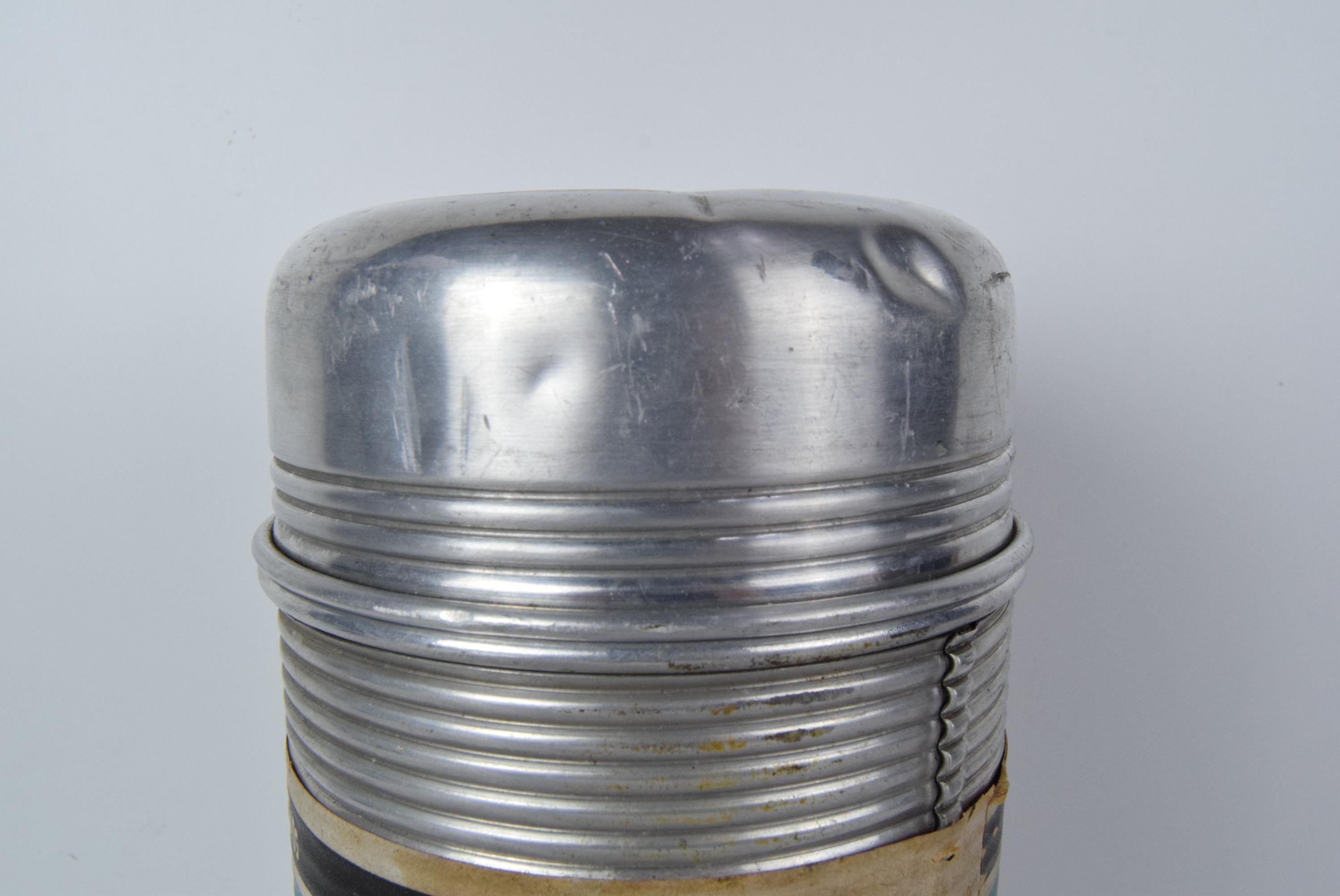 Aluminum Thermos from Veb Thermos Langewiesen, circa 1940's. For Sale 7