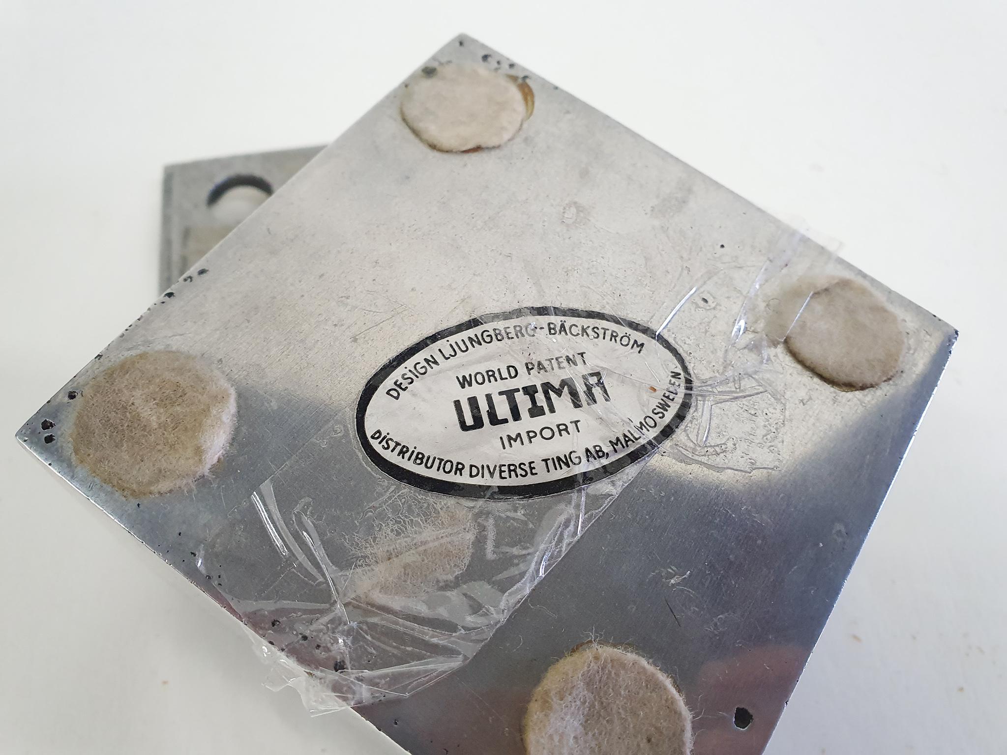 Aluminum Ultima Ashtray by Holger Bäckström & Bo Ljungberg for Diverse Ting 2