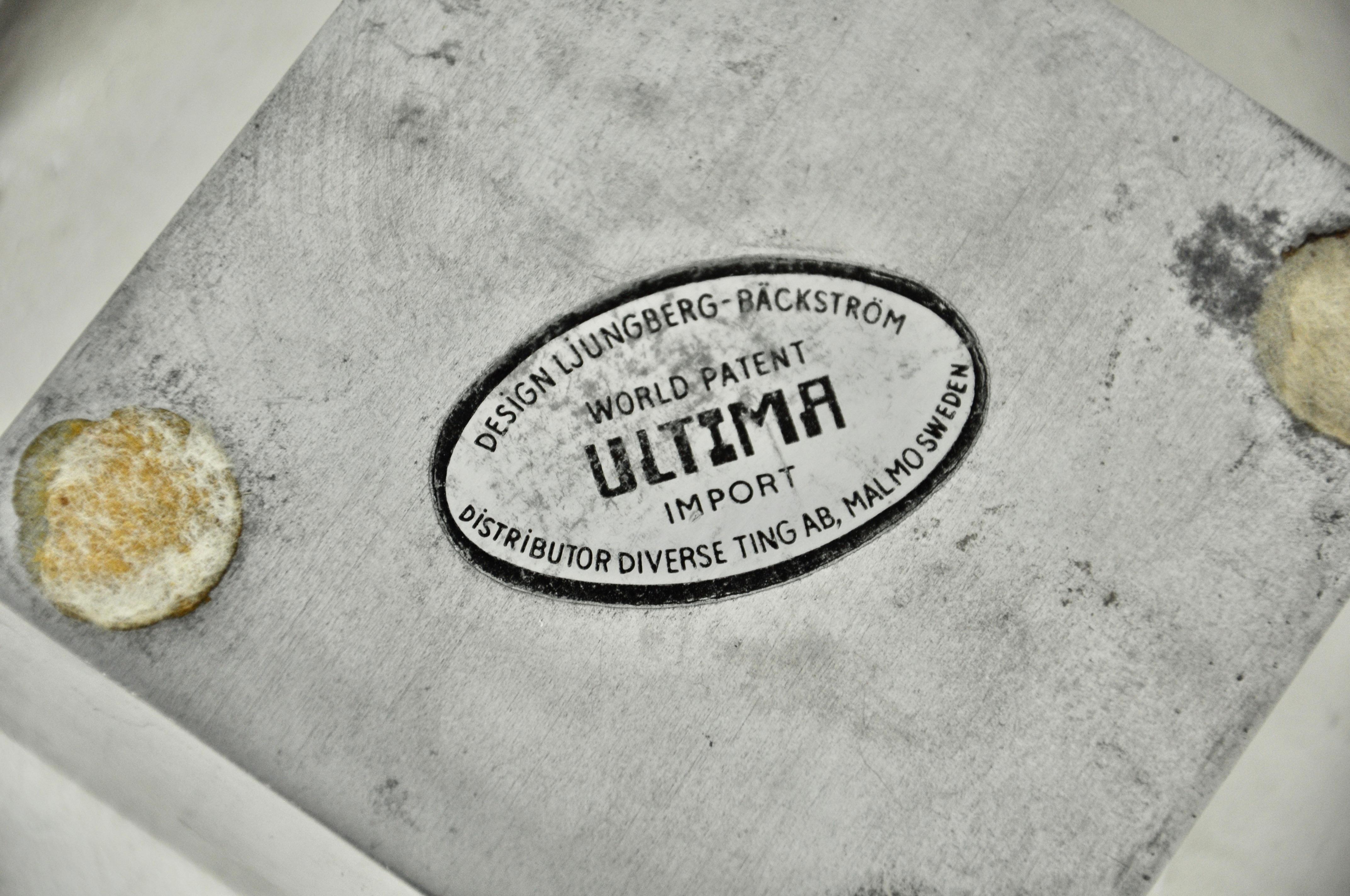 Late 20th Century Aluminum Ultima Ashtray by Holger Bäckström & Bo Ljungberg for Pascha Ab Lund