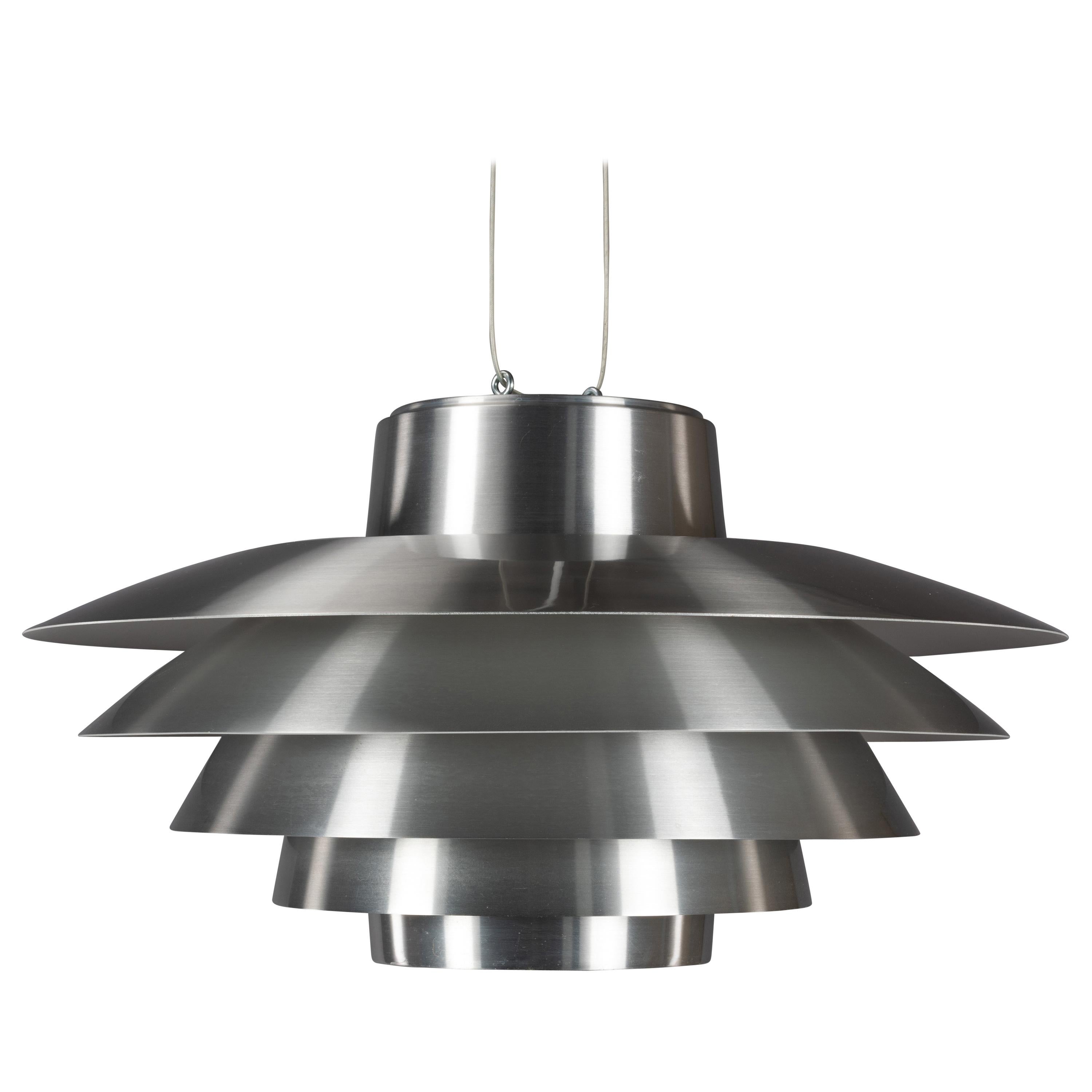 Colgante Verona de aluminio de Svend Middelboe para Nordisk Solar, años 70