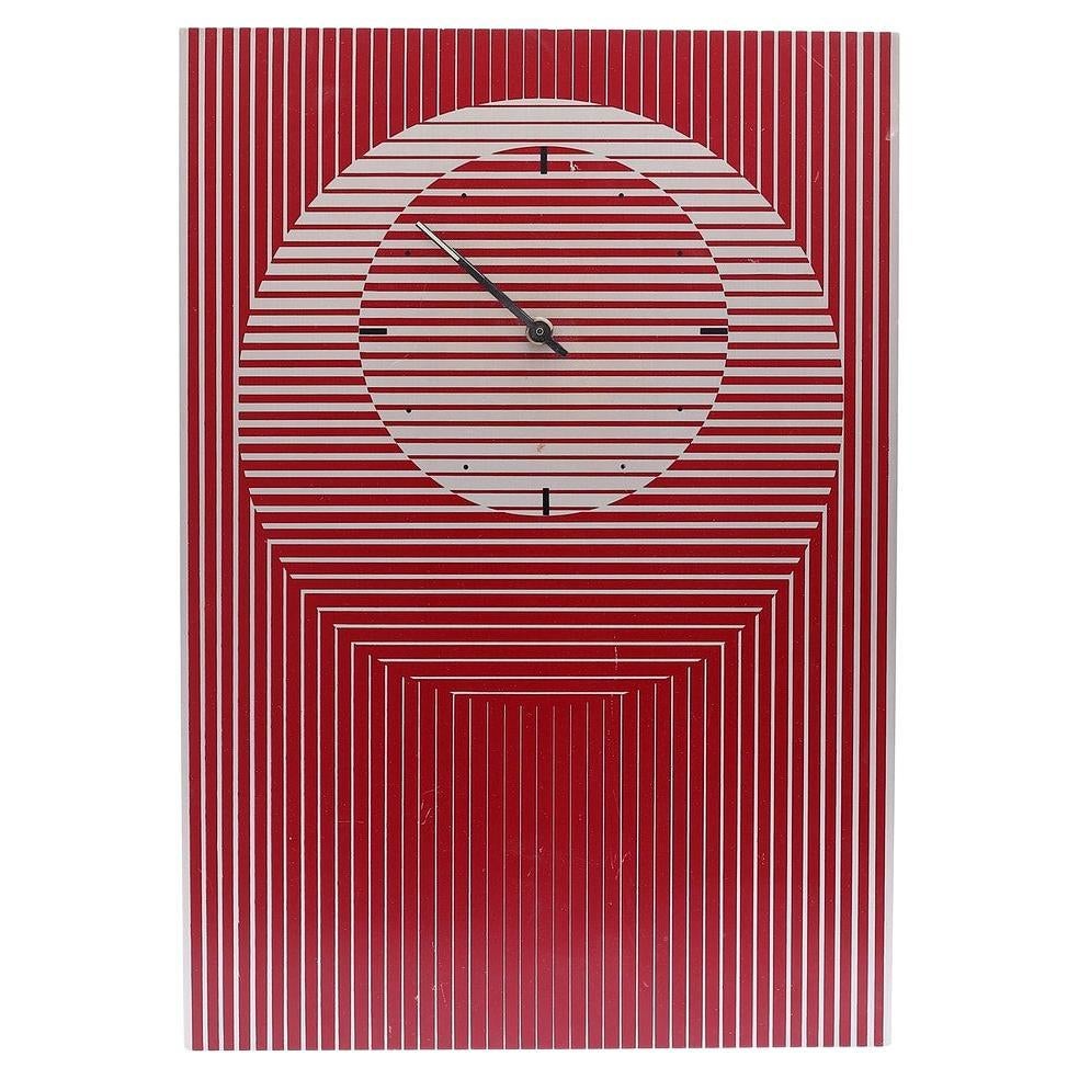 Aluminum Wall Clock from the 1970s