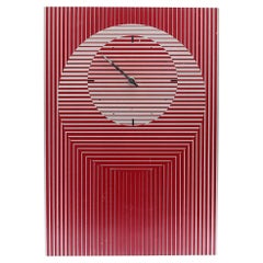 Aluminum Wall Clock from the 1970s