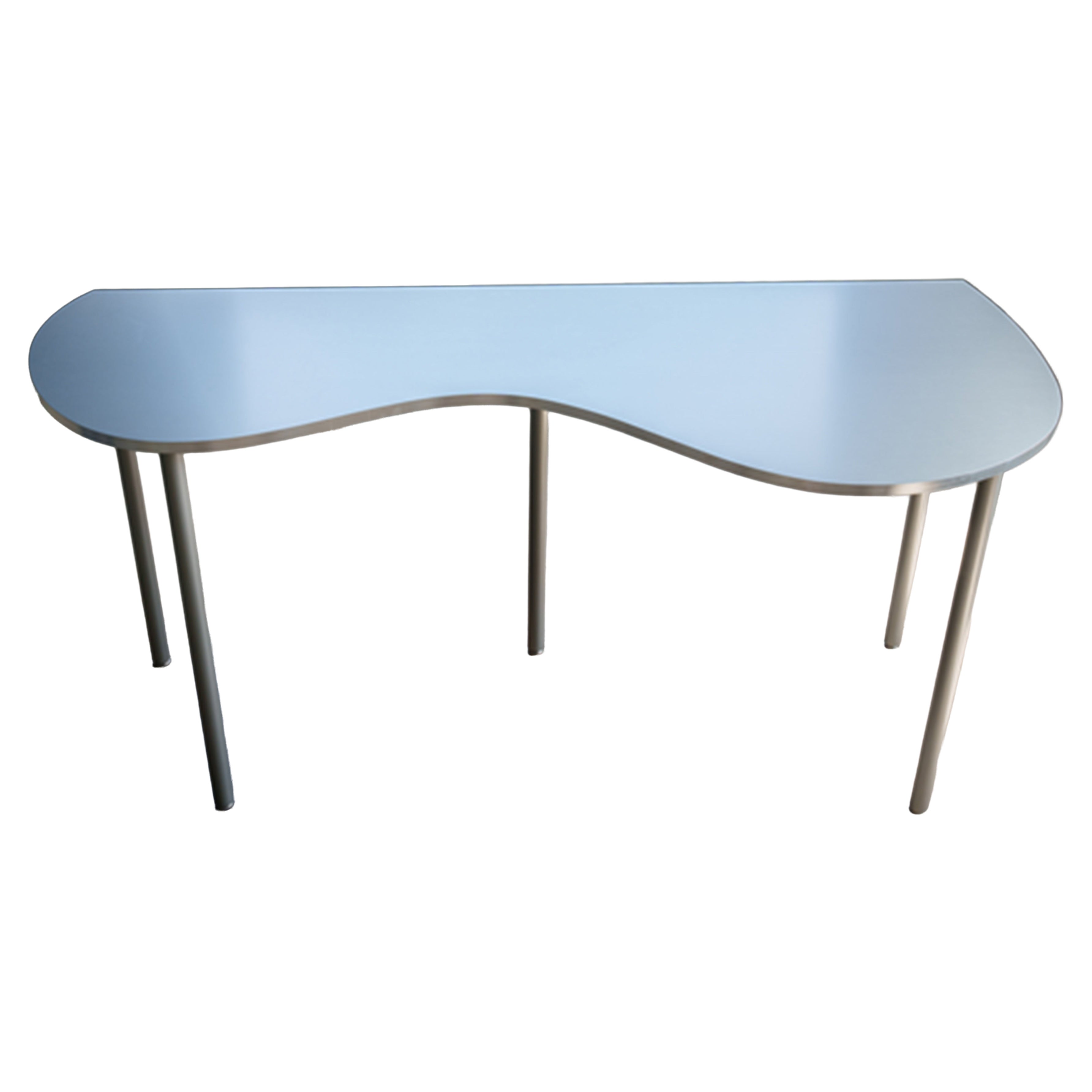 Aluminum Wavy Table designed by Tadashi Murase Made in Japan For Sale