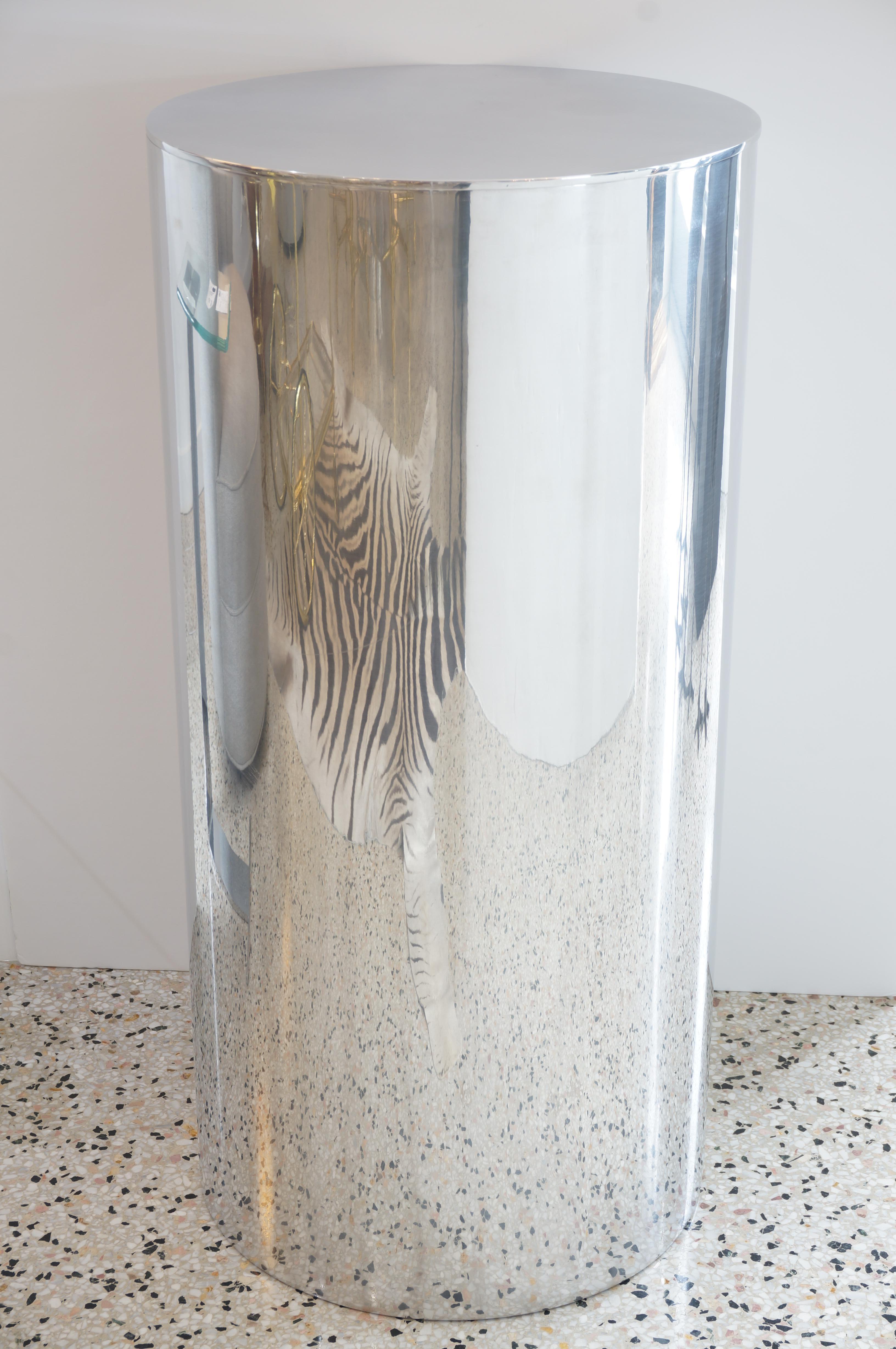 Polished Aluminun Pedestal by Paul Mayen for Habitat