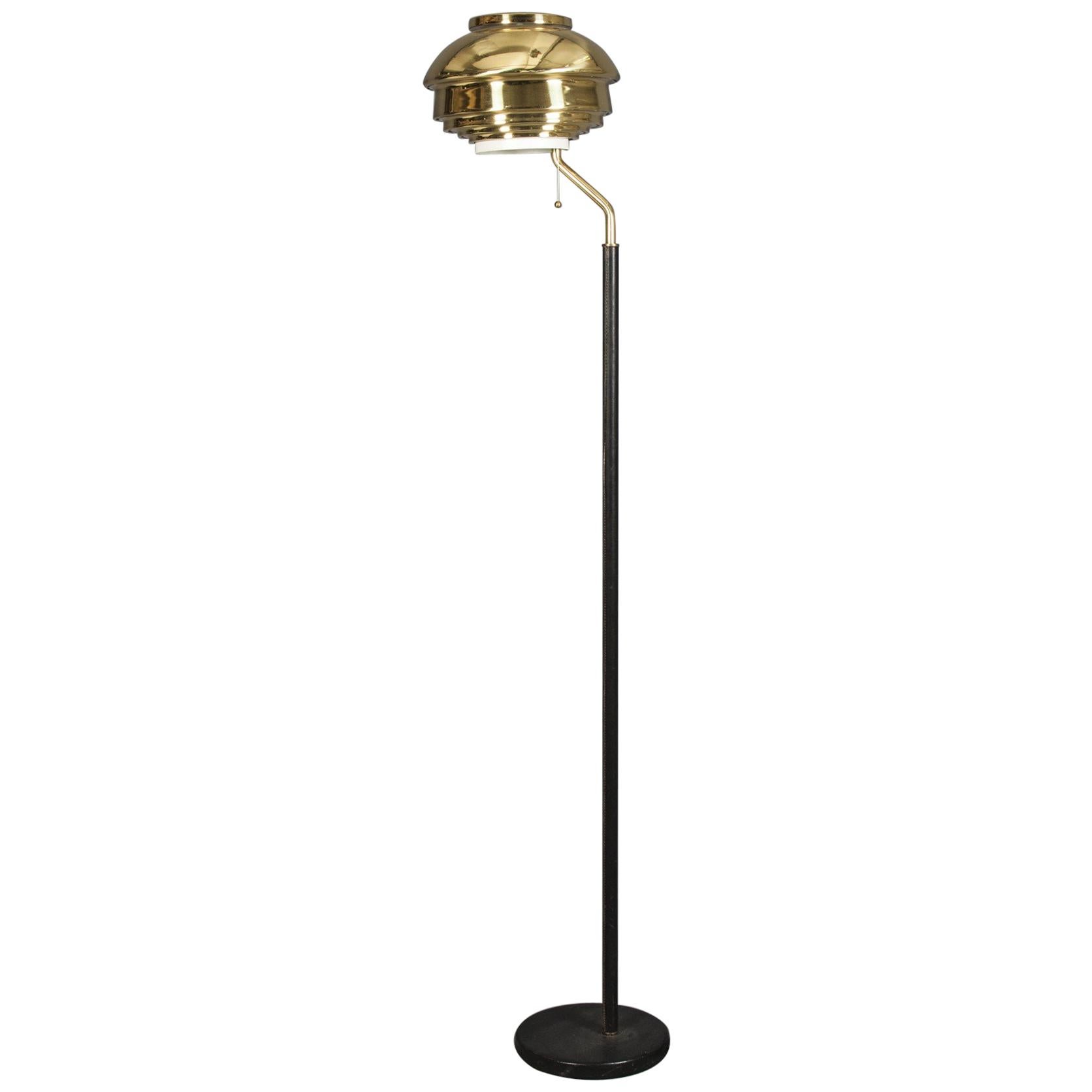 Alva Aalto Floor Lamp Model A808 for Valaitustyo Ky, 1950s