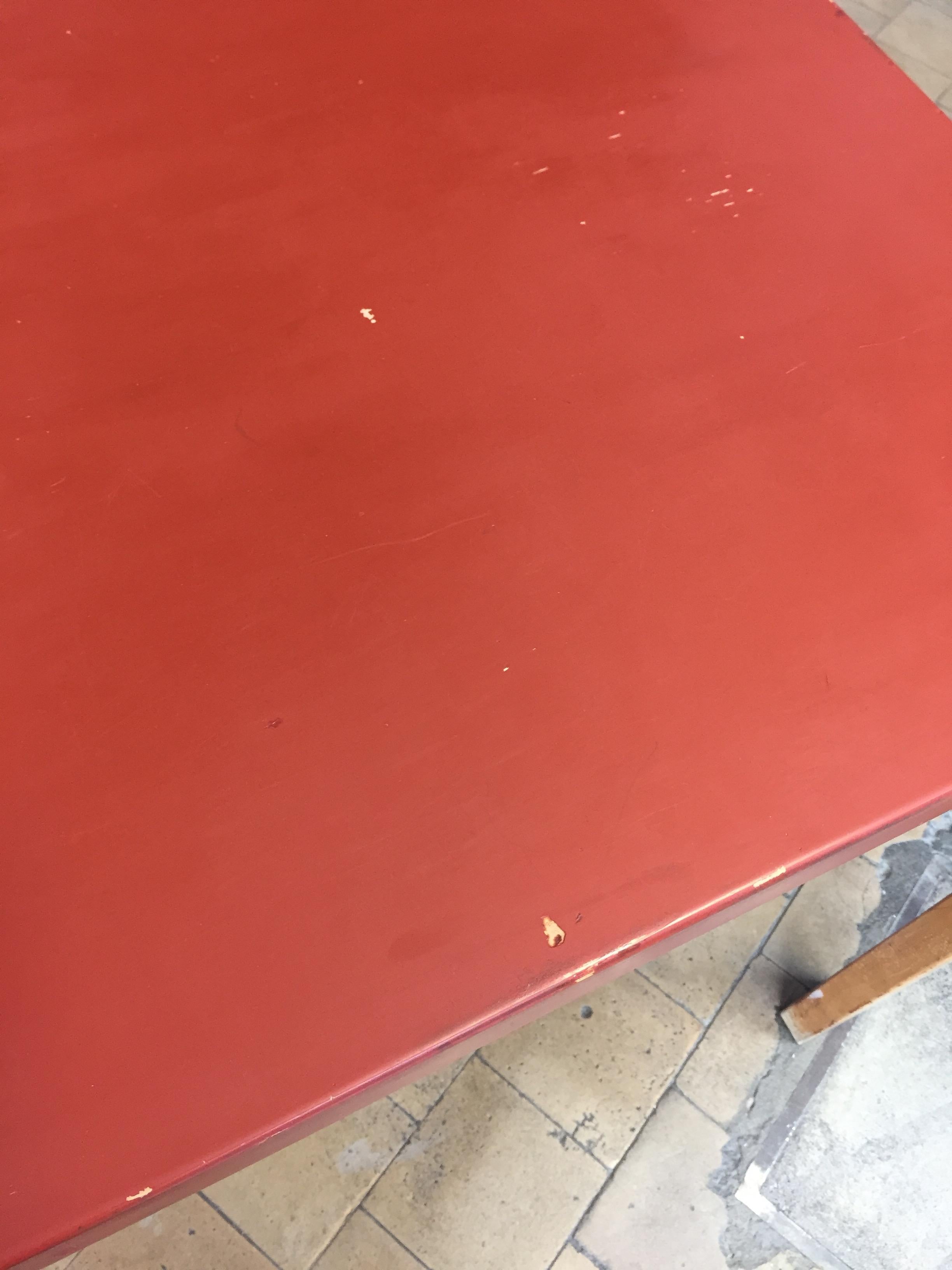 Alva Alato Table Red Lacquer Table Top, 1930 For Sale 6