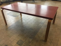 Alva Alato Table Red Lacquer Table Top, 1930