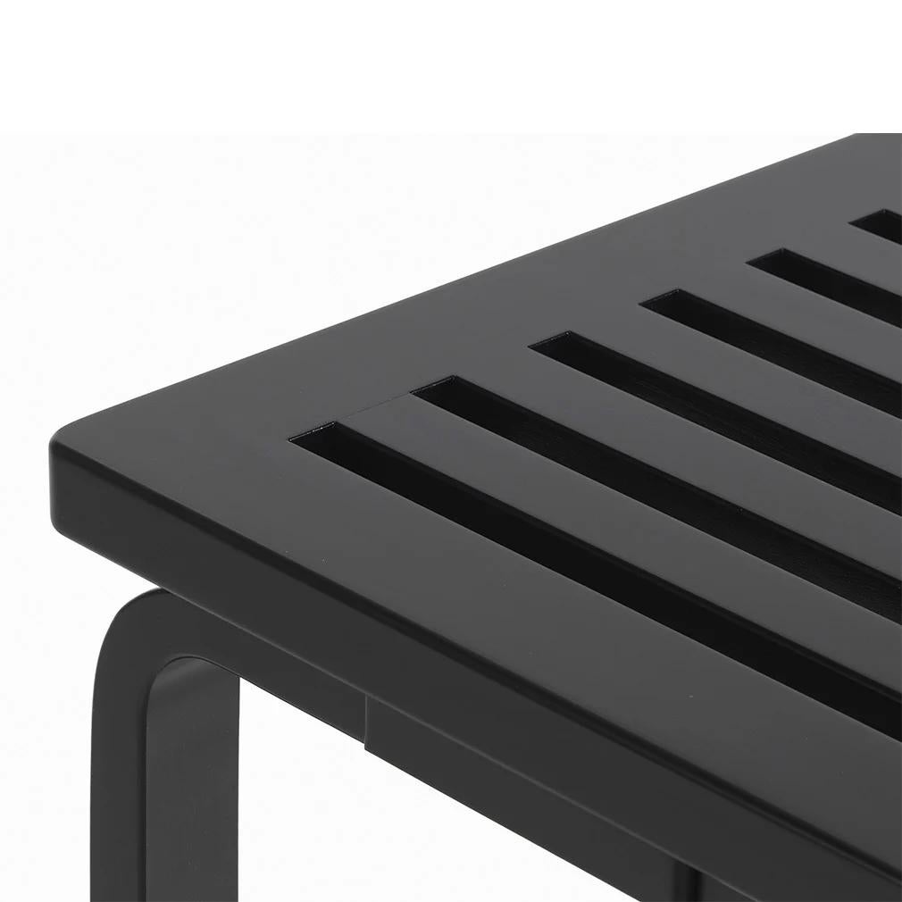 Alvar Aalto 153A Bench for Artek in Black Lacquer In Excellent Condition For Sale In Glendale, CA