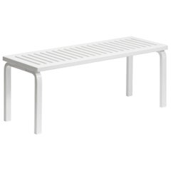 Alvar Aalto 153A Bench for Artek in White Lacquer