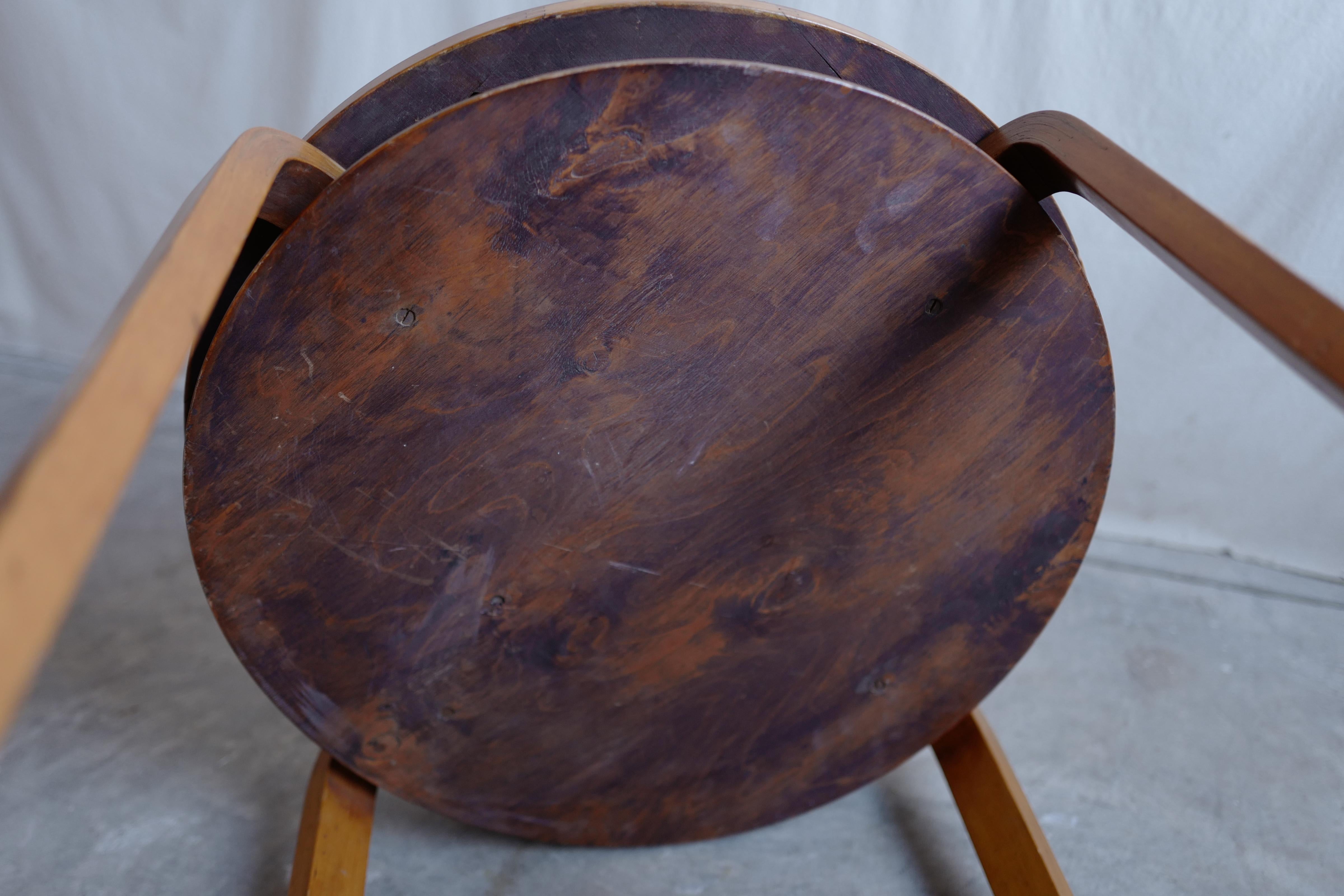 Finlandais Alvar Aalto+Aalto 1930's 907 table basse finmar tag en vente