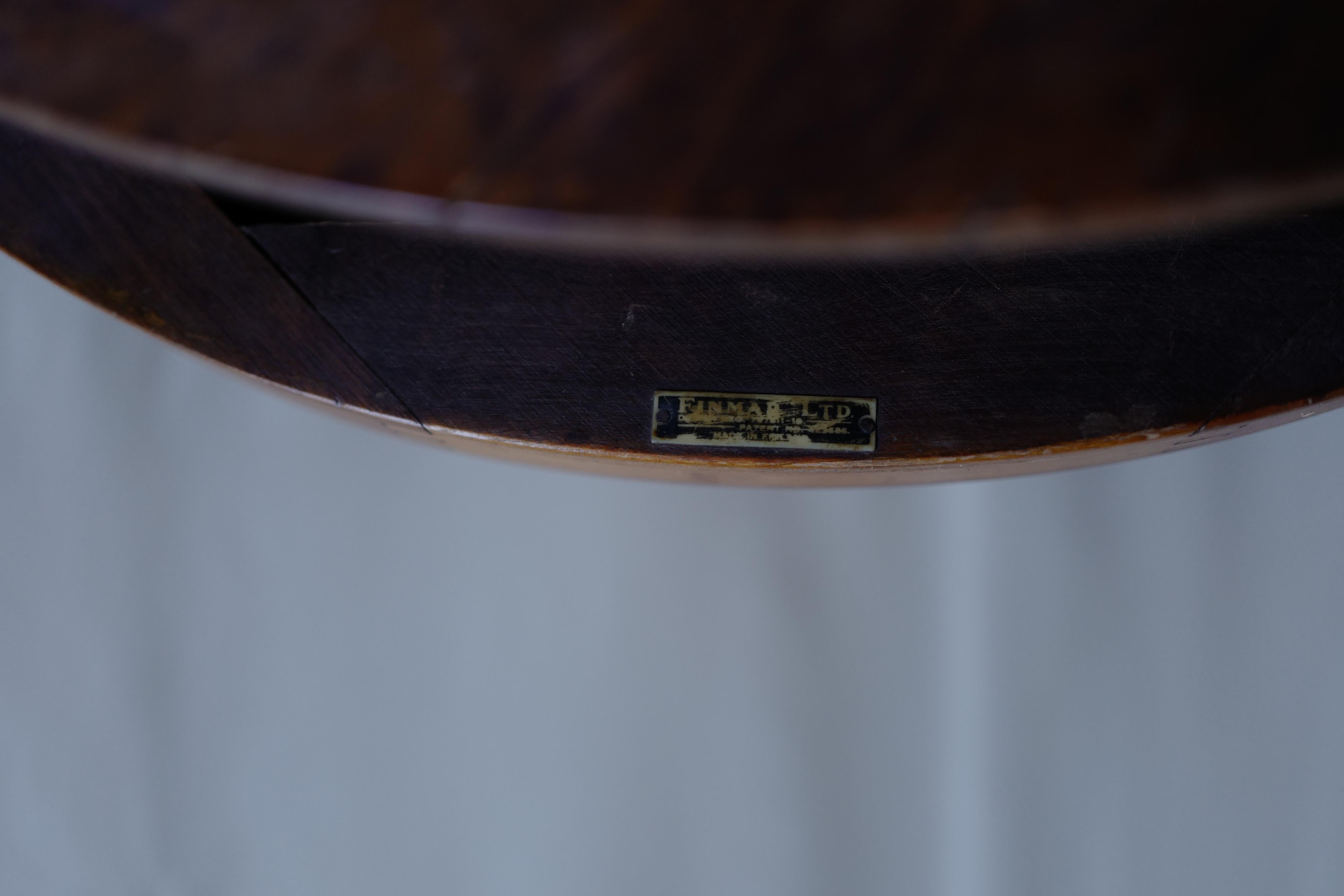Travail du bois Alvar Aalto+Aalto 1930's 907 table basse finmar tag en vente