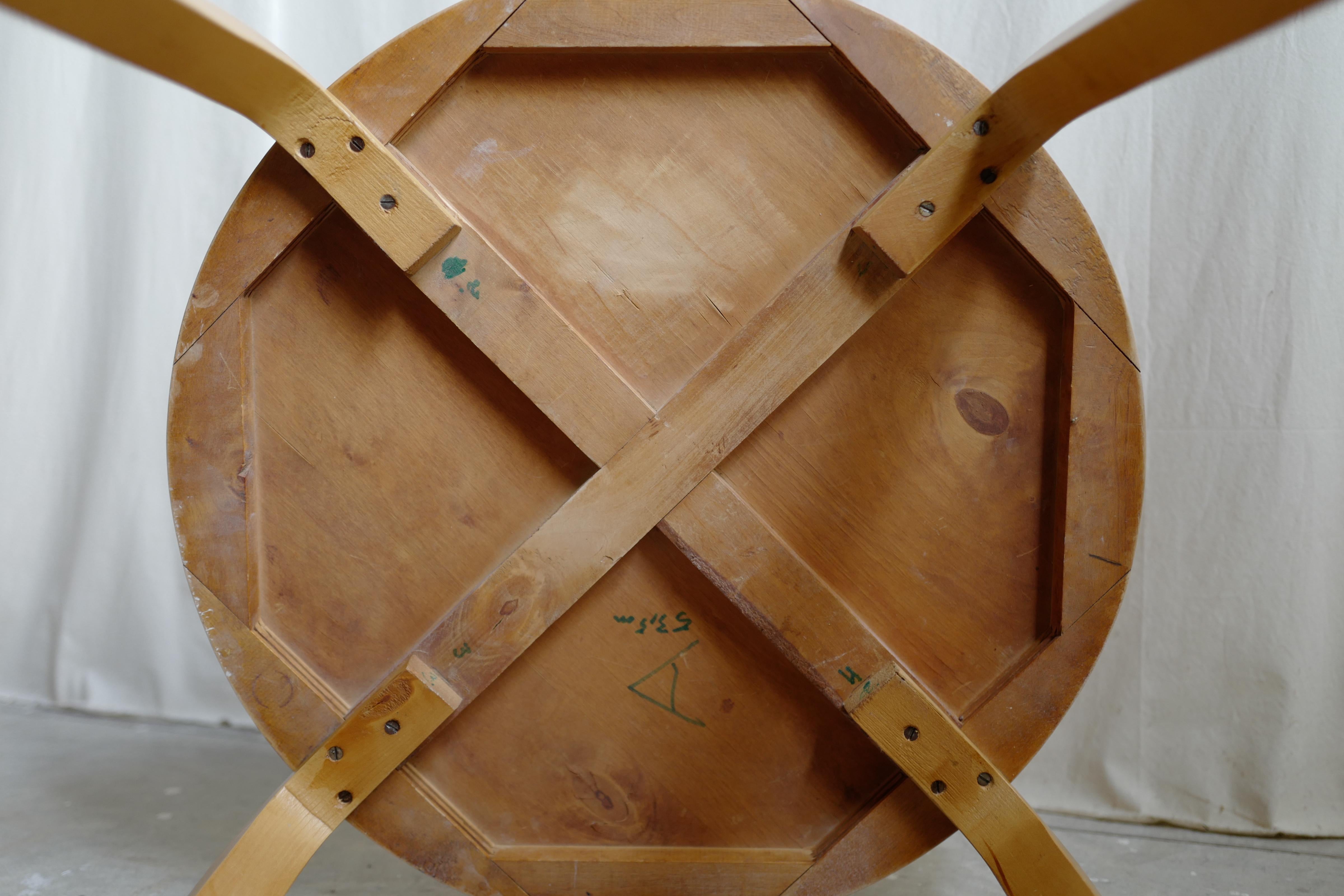 Metà XX secolo tavolino Alvar Aalto 1940+Aalto 71 in vendita