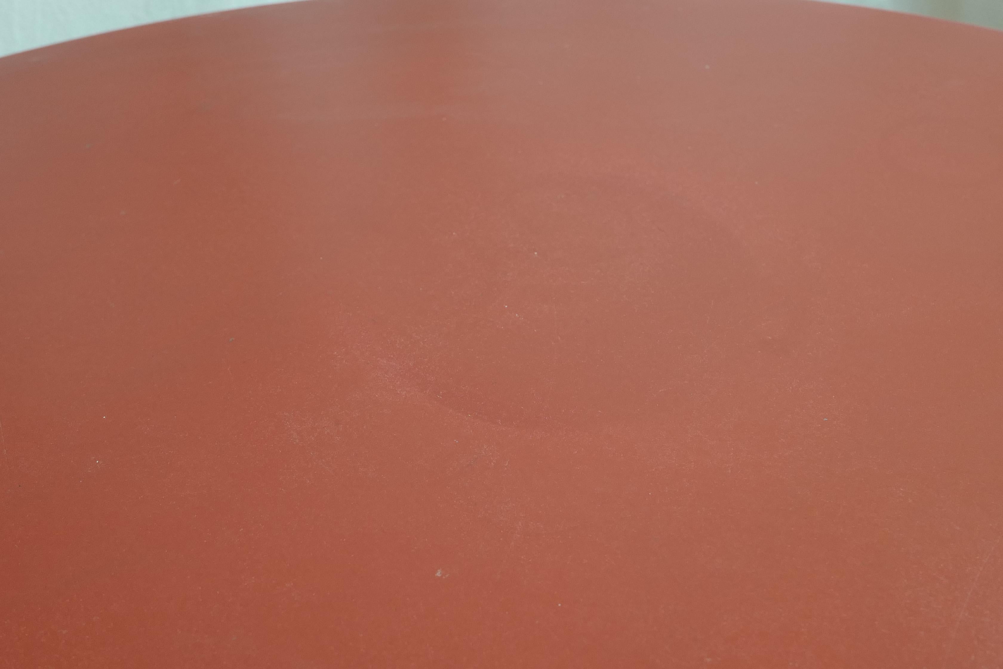 alvar aalto 1960's 90 table red linoleum 2