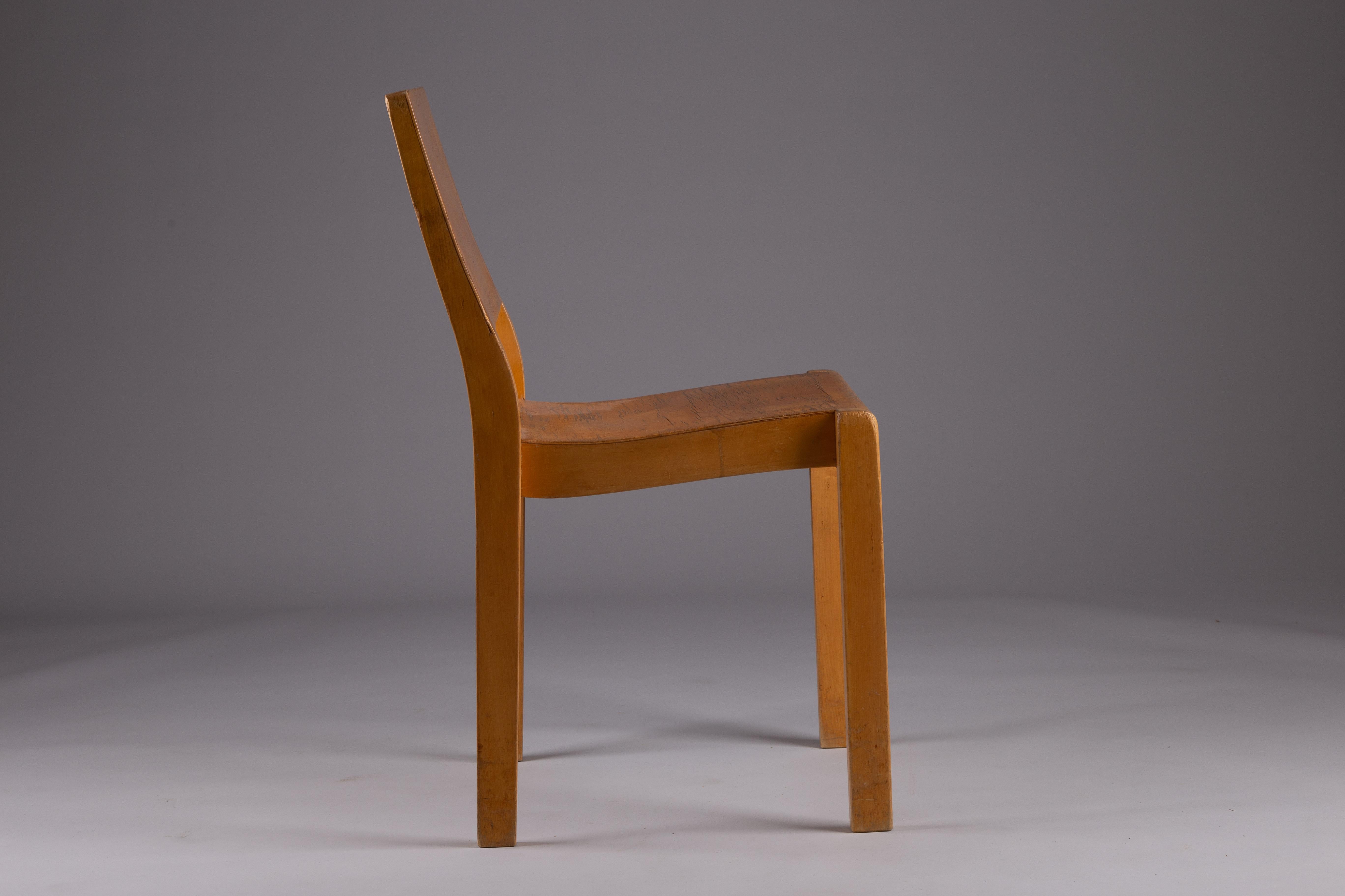 Scandinavo moderno Alvar Aalto, sedia modello 611 del 1940 in vendita
