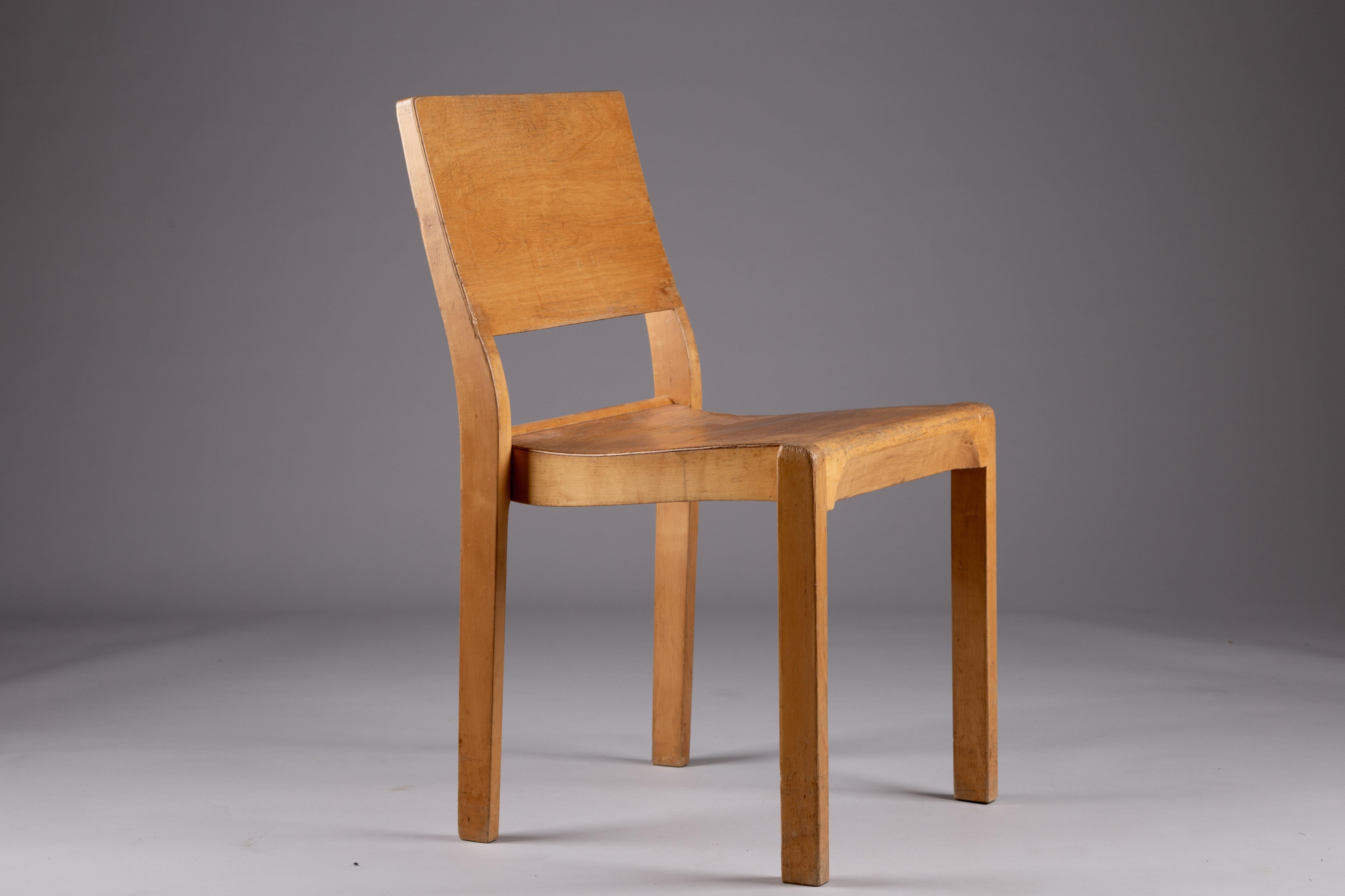 XX secolo Alvar Aalto, sedia modello 611 del 1940 in vendita