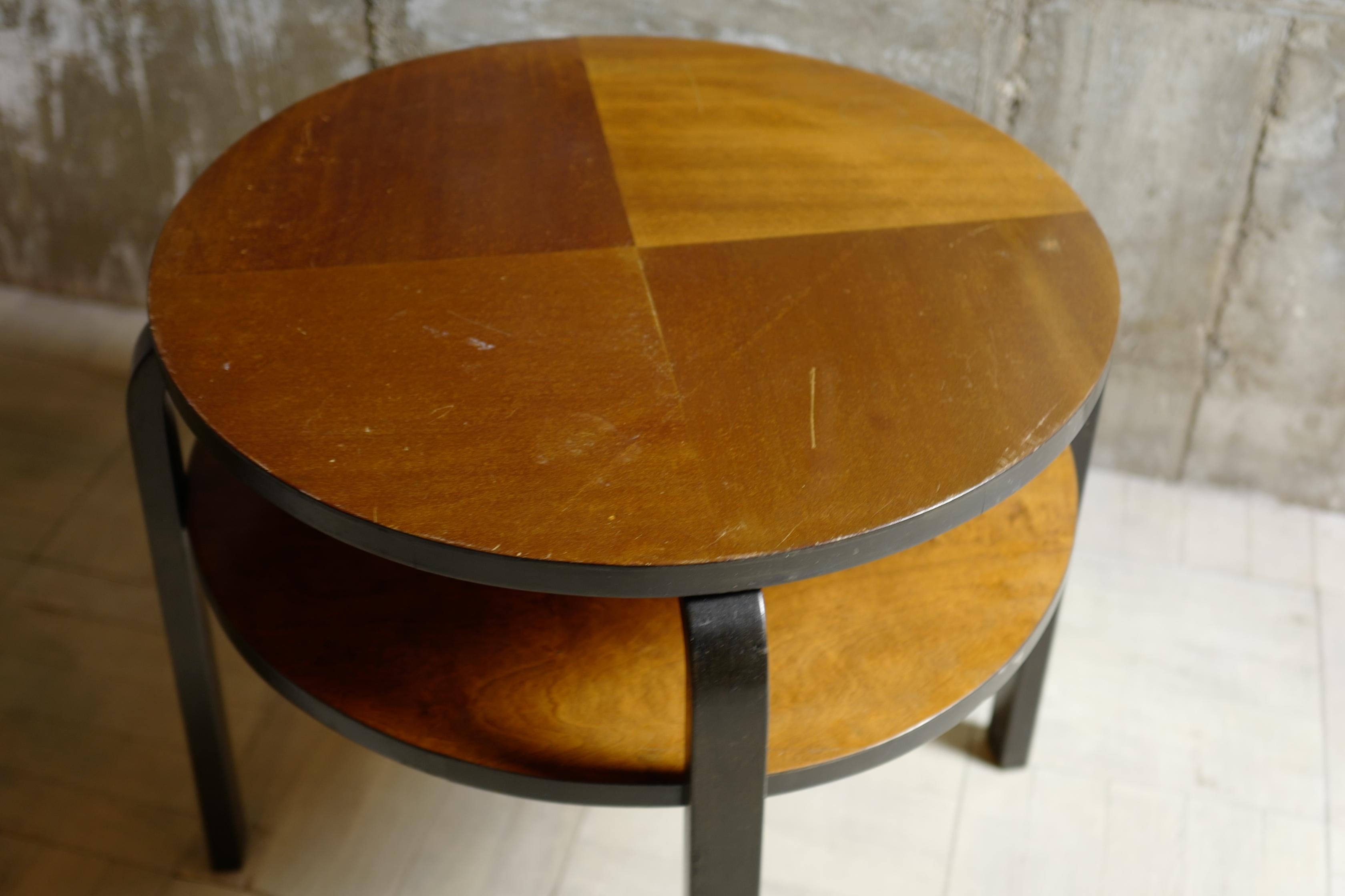 Scandinavian Modern Alvar Aalto 30's Early Club Table For Sale