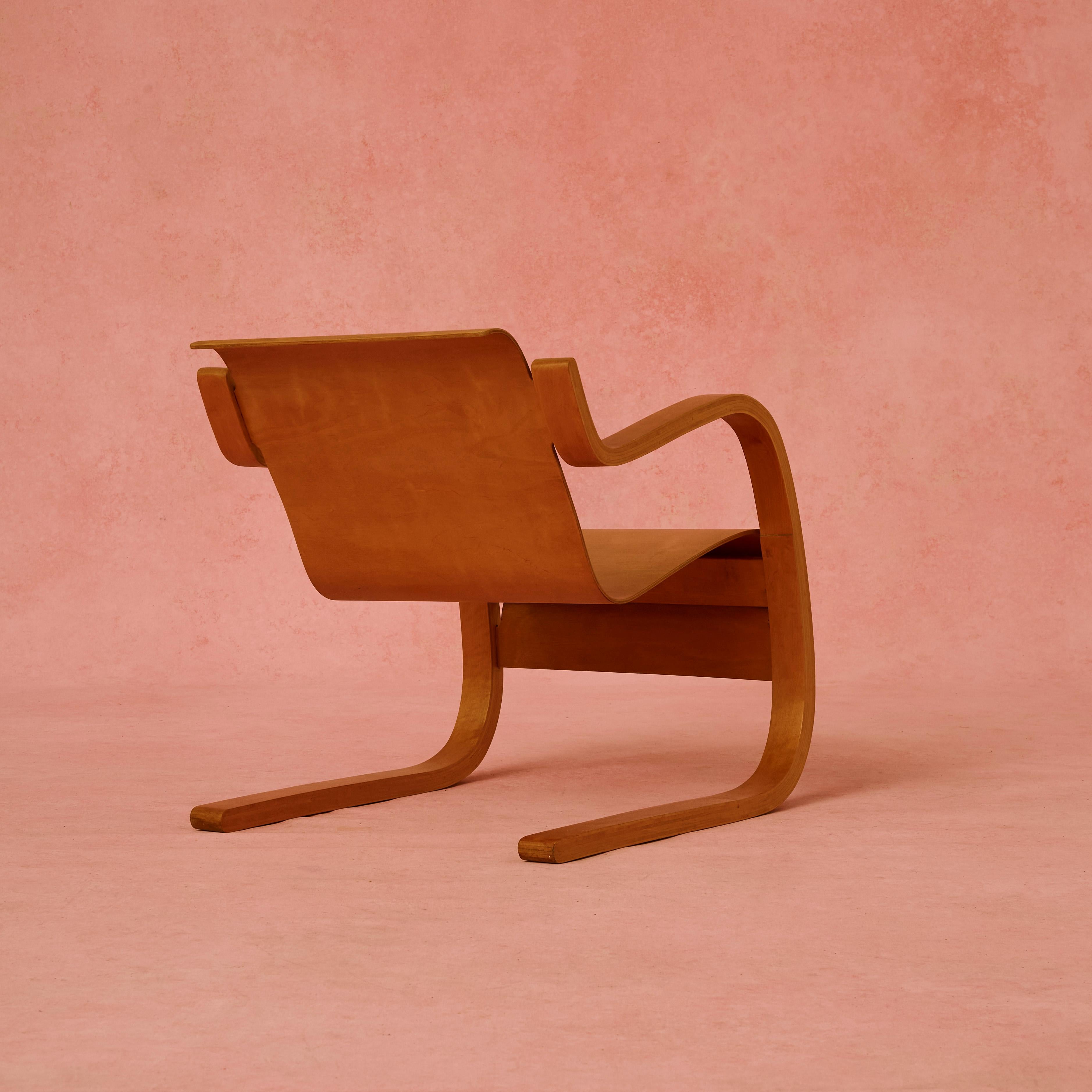 Italian Alvar Aalto 31 Armchair For Sale