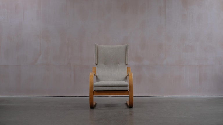 Fabric Alvar Aalto 36 Chair For Sale