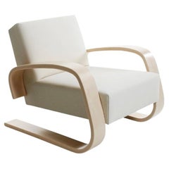 Alvar Aalto 400 ‘Tank’ 1936 Armchair in Fabric and Lacquered Birch for Artek