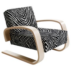 Alvar Aalto 400 ‘Tank’ Armchair in Zebra for Artek