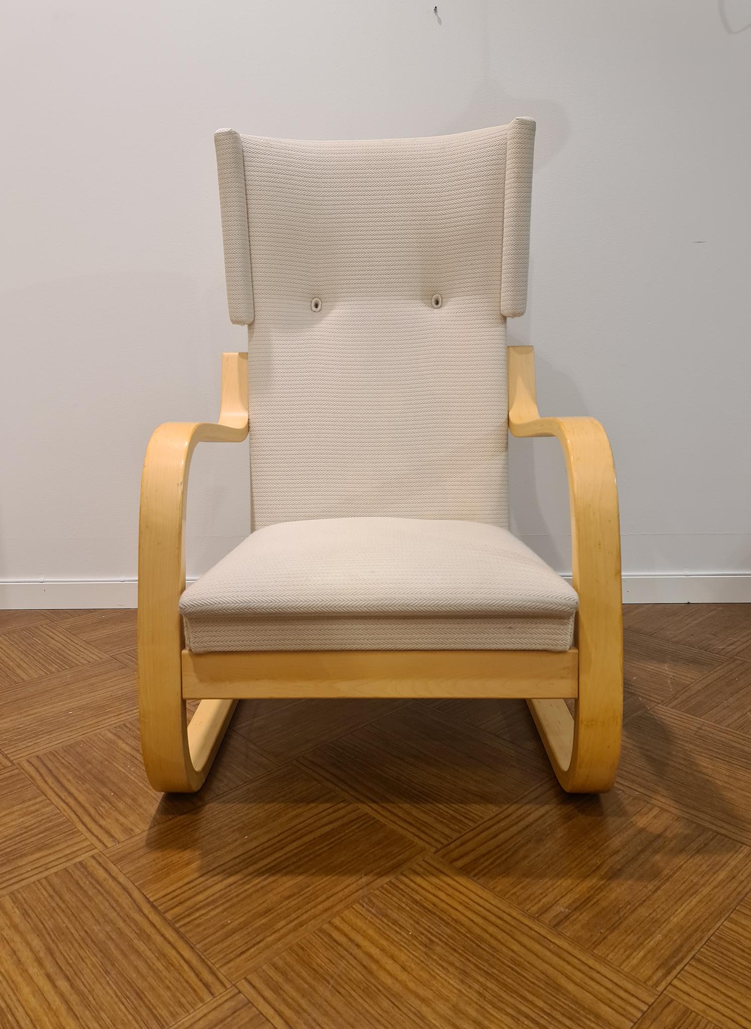 Alvar Aalto 401 Silla con respaldo Artek, Finlandia, 1970 Escandinavo moderno