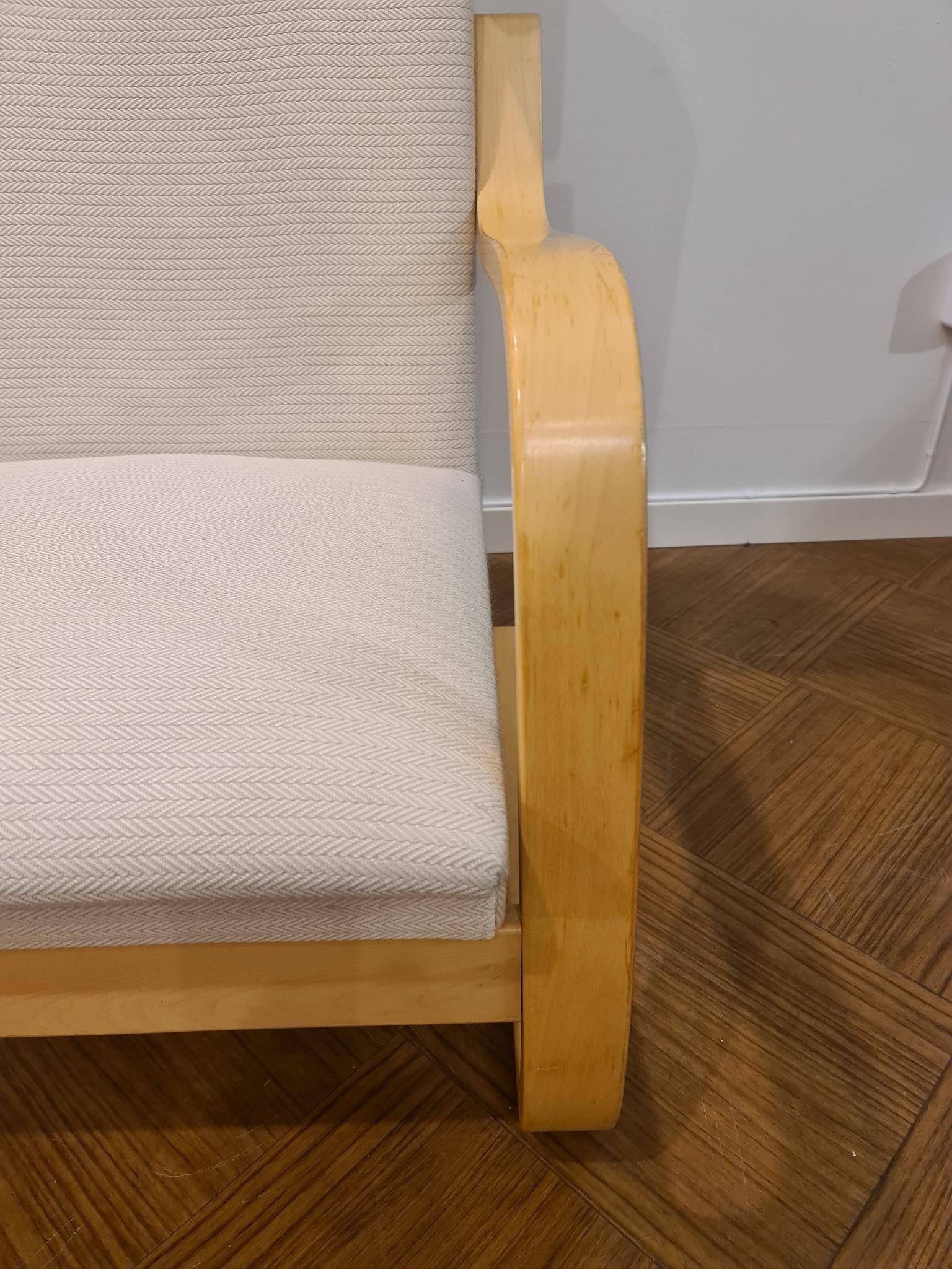 Late 20th Century Alvar Aalto 401 Wingback Chair Artek, Finland, 1970