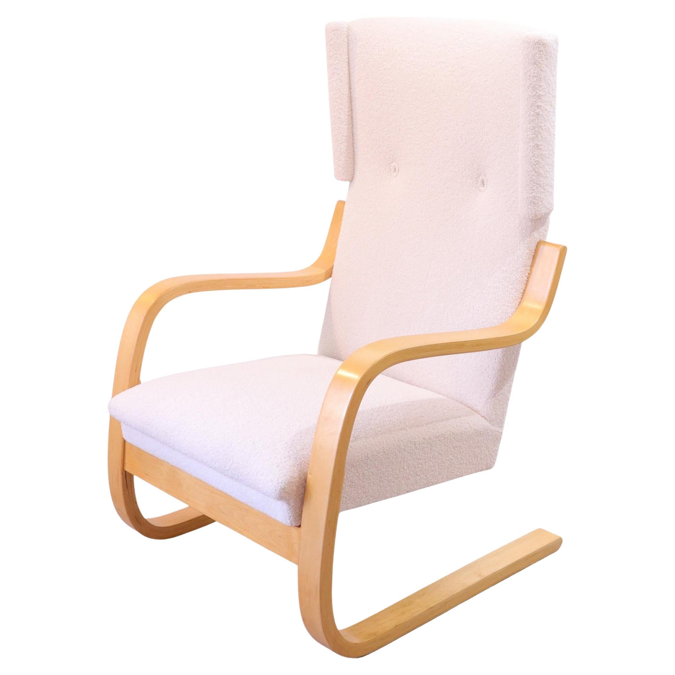Alvar Aalto 401 Wingback Chair by Artek Finland, 1970s For Sale