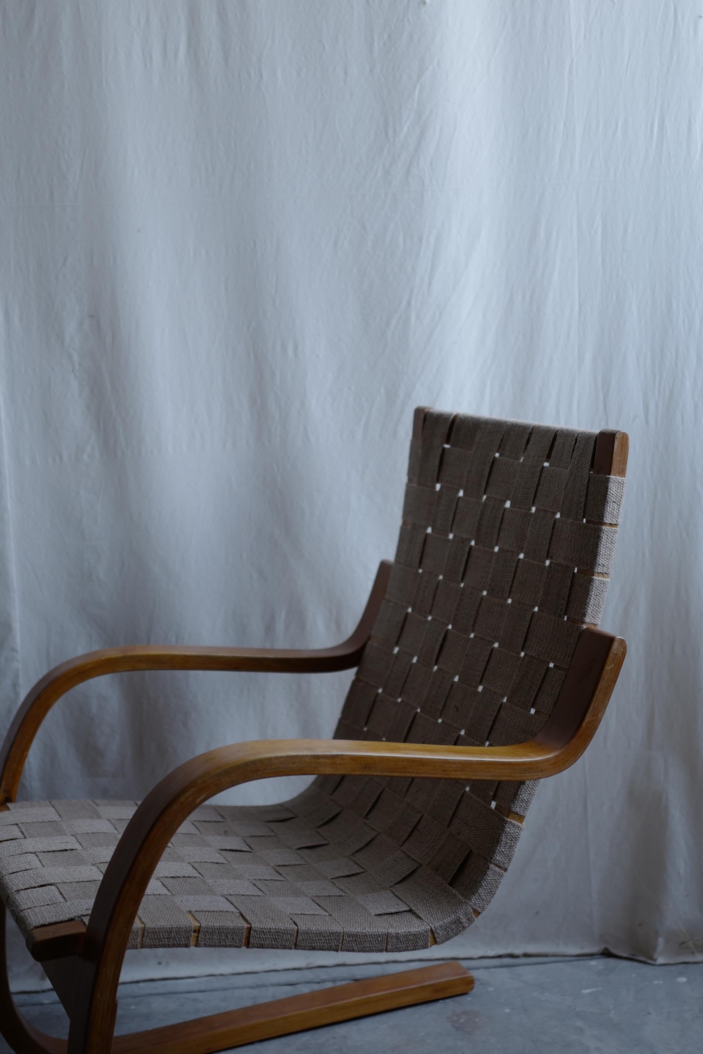 Alvar Aalto 40er Jahre 406 Stuhl  (Holzarbeit) im Angebot