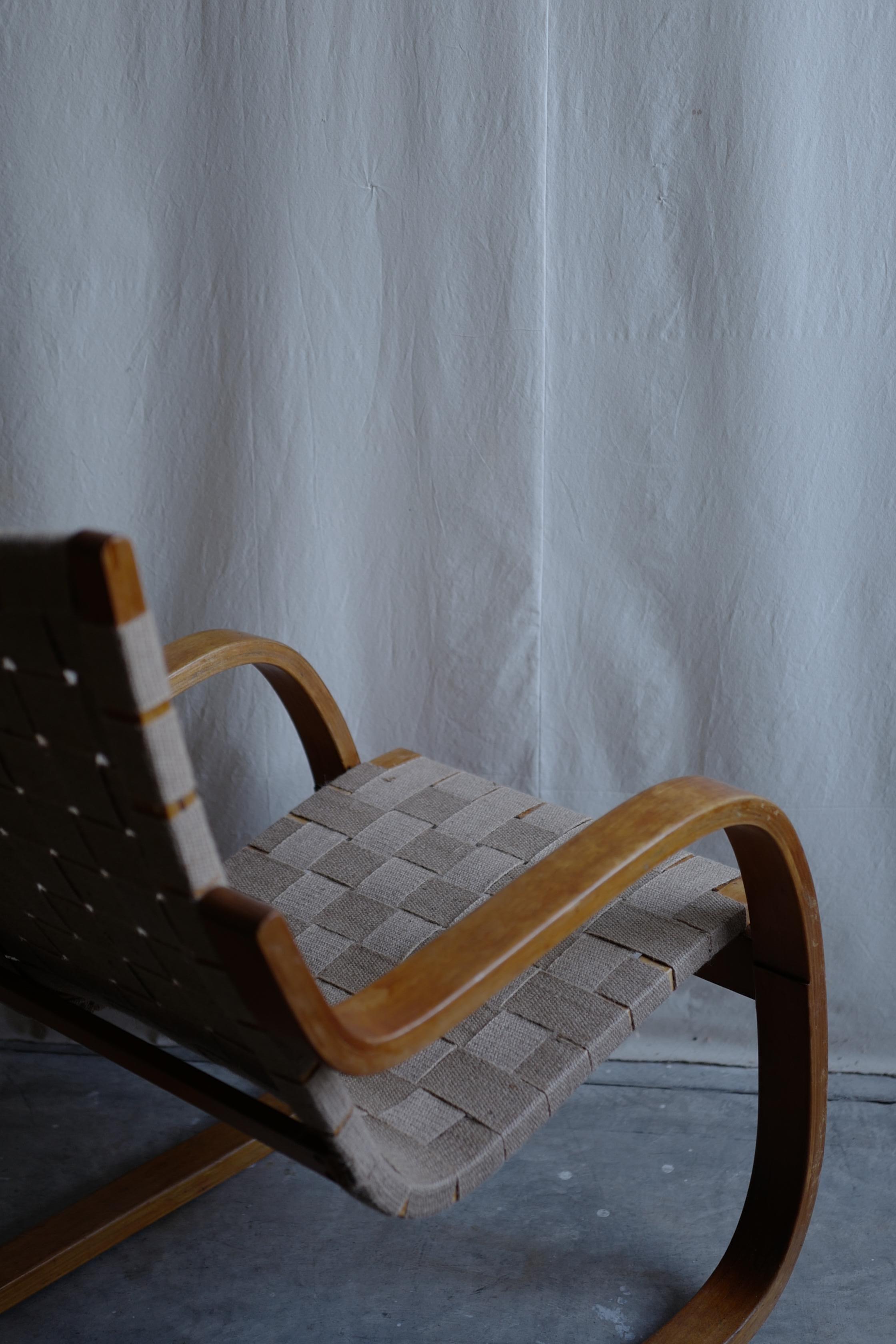 Woodwork Alvar Aalto 40s 406 Chair  For Sale