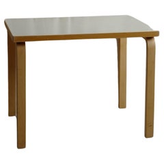 Vintage alvar aalto 50's gray linoleum table 