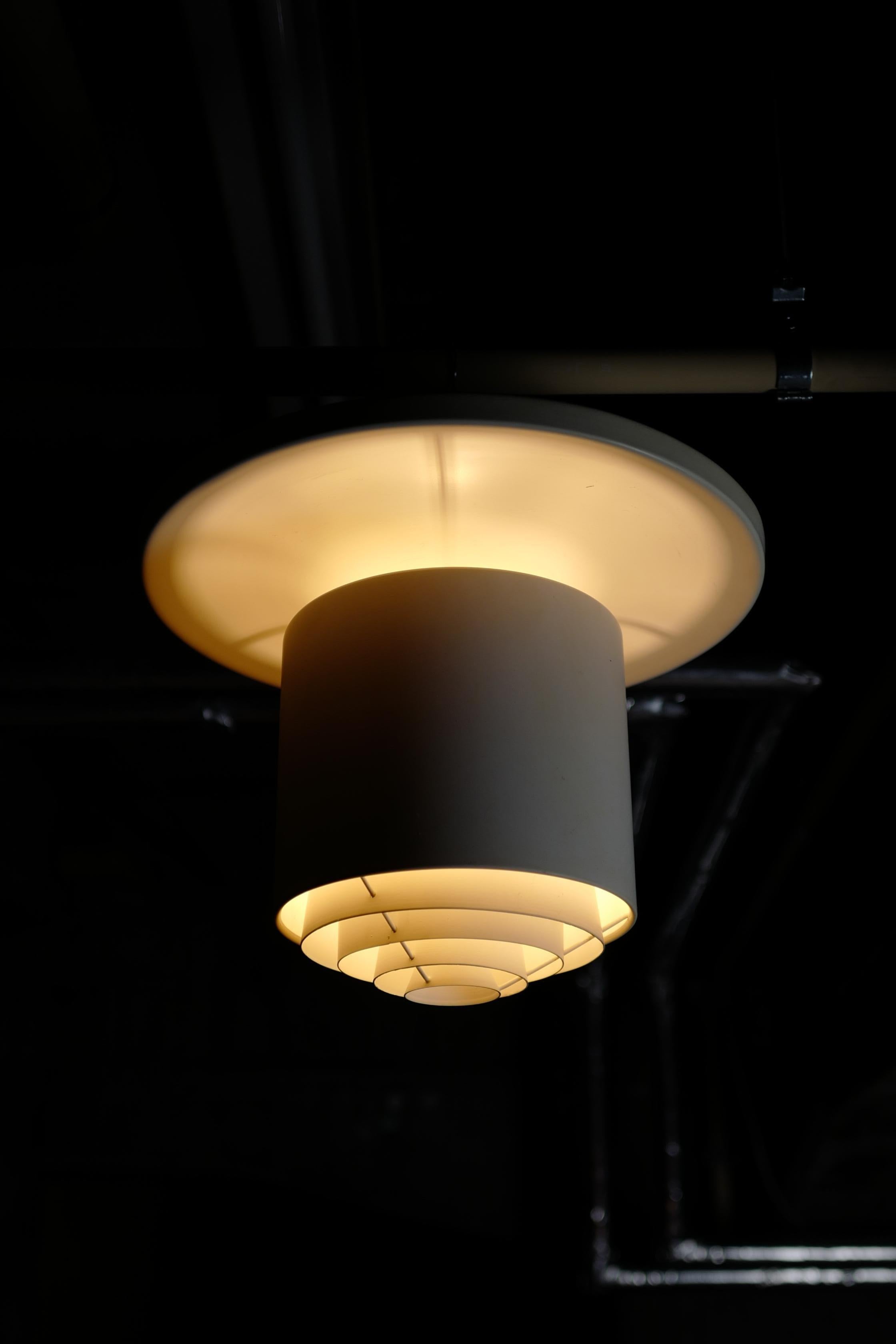 Modern Alvar Aalto A 624 Ceiling Light for Valaistustyö