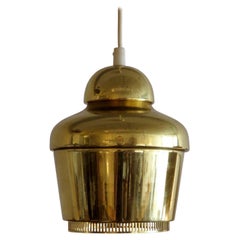 Alvar Aalto A330 Golden Bell:: lampe à suspension:: 1960