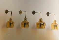 Alvar Aalto A330s Polished Brass Wall Light for Artek