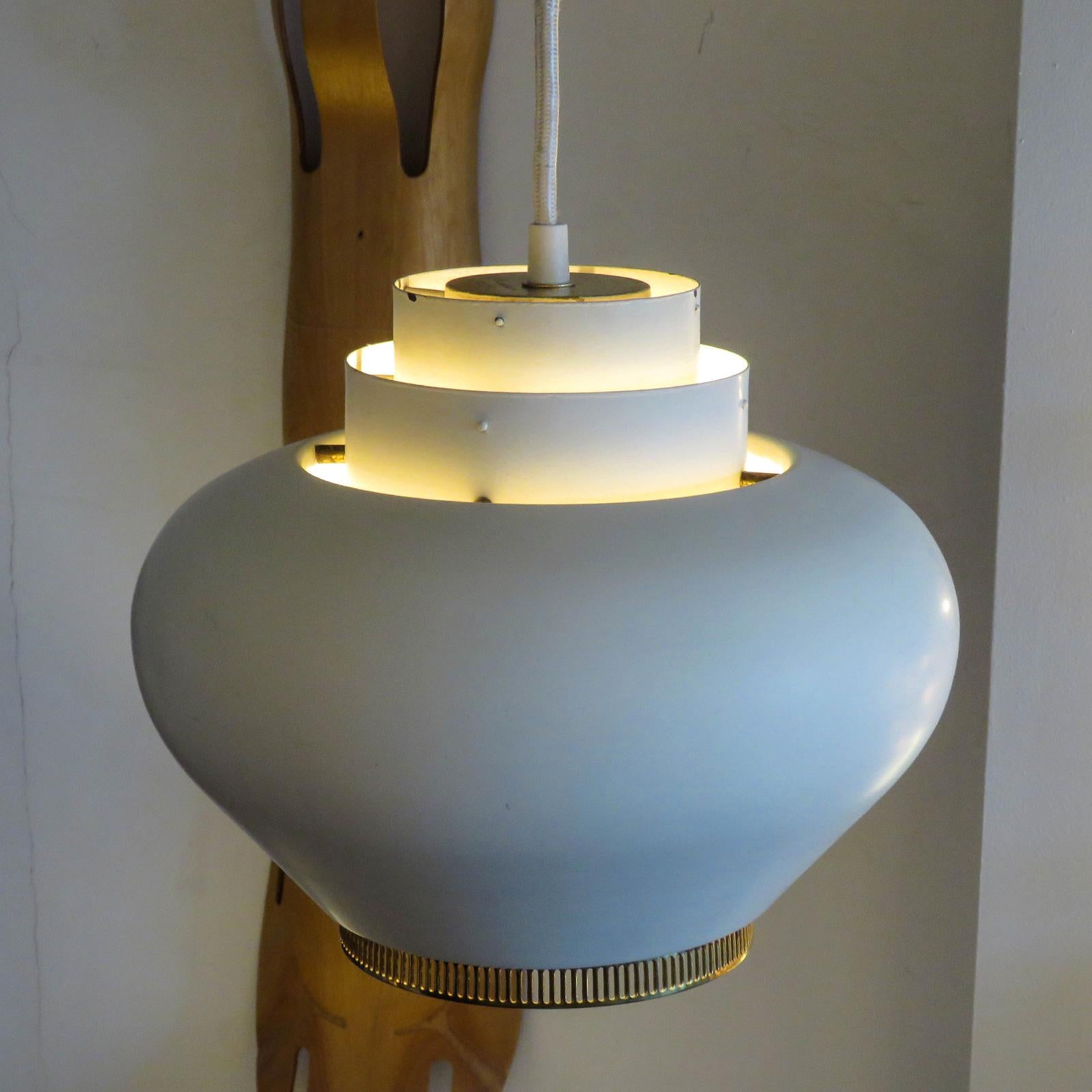 Metal Alvar Aalto A333 Pendant Light, 1950