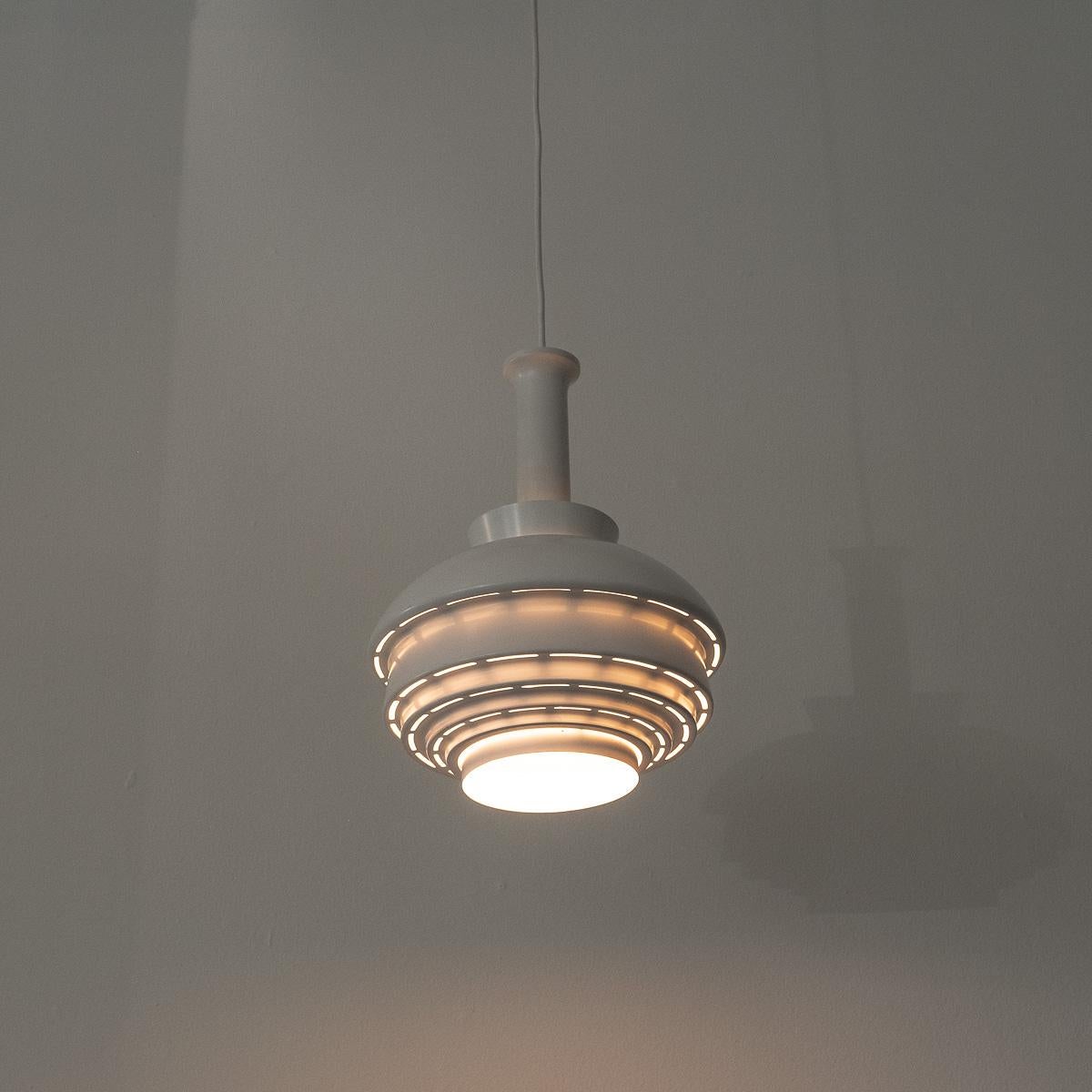 Finnish  Alvar Aalto A335B Pendant Lamp Artek, Finland, Late 1960s