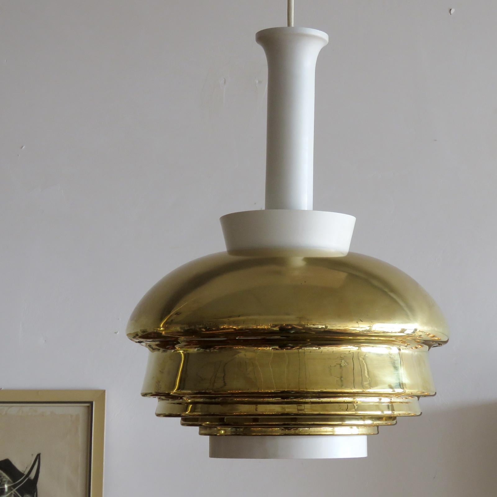 Finlandais Lampe à suspension Alvar Aalto A335B, Valaisinpaja Oy, 1952 en vente