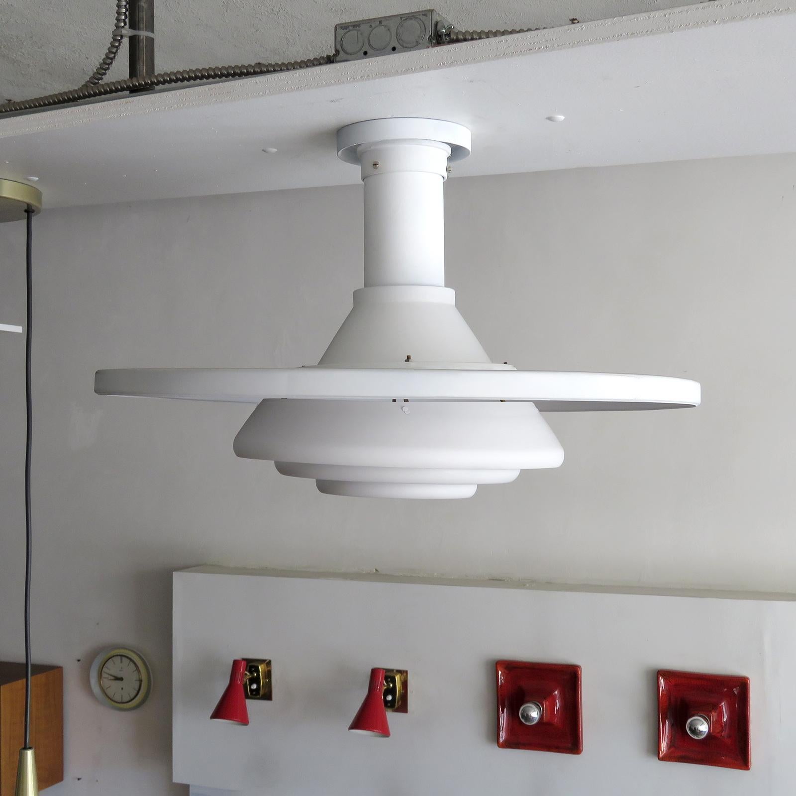 Scandinavian Modern Alvar Aalto A337 Flush Mount, Valaisinpaja Oy, 1950 For Sale