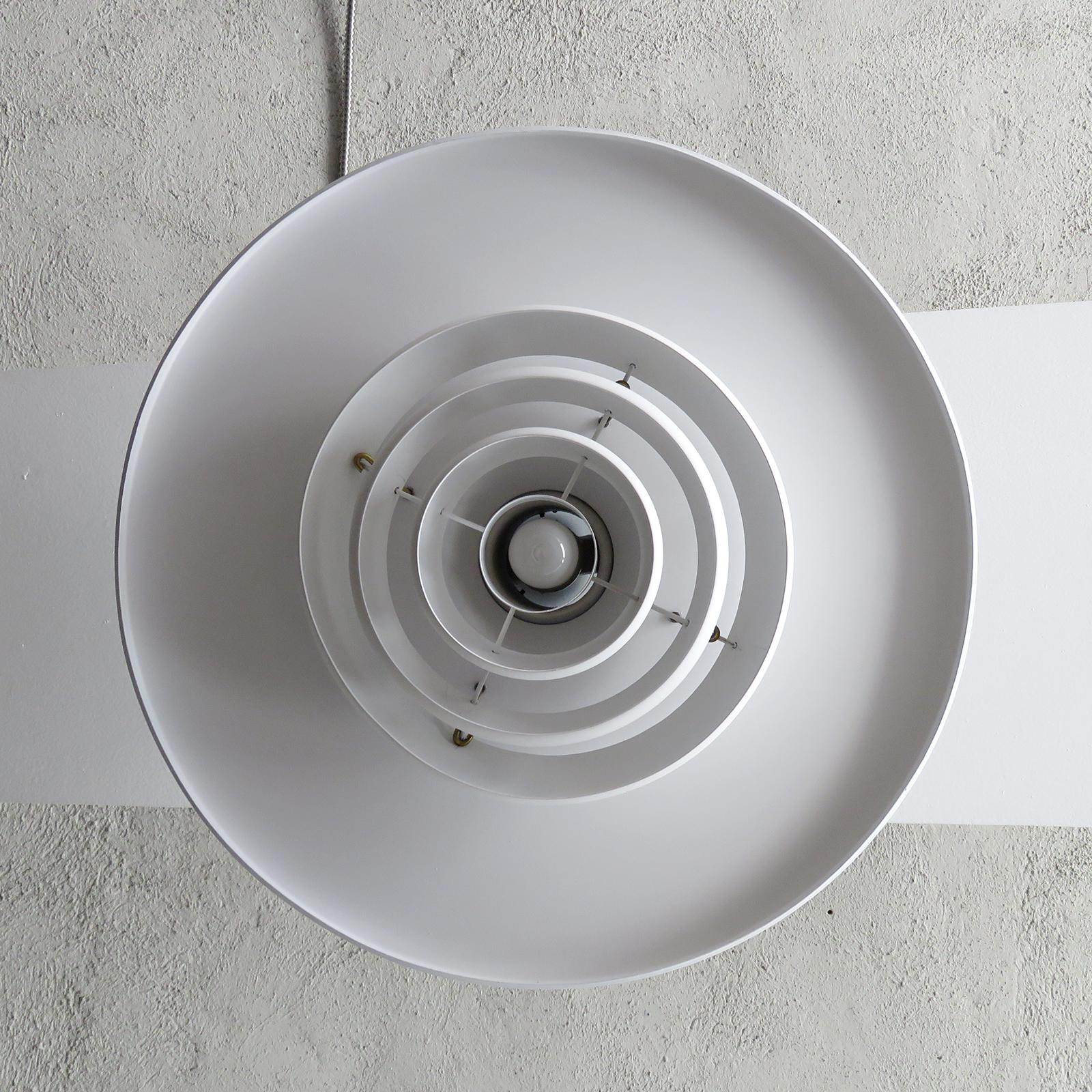 Enameled Alvar Aalto A337 Flush Mount, Valaisinpaja Oy, 1950 For Sale