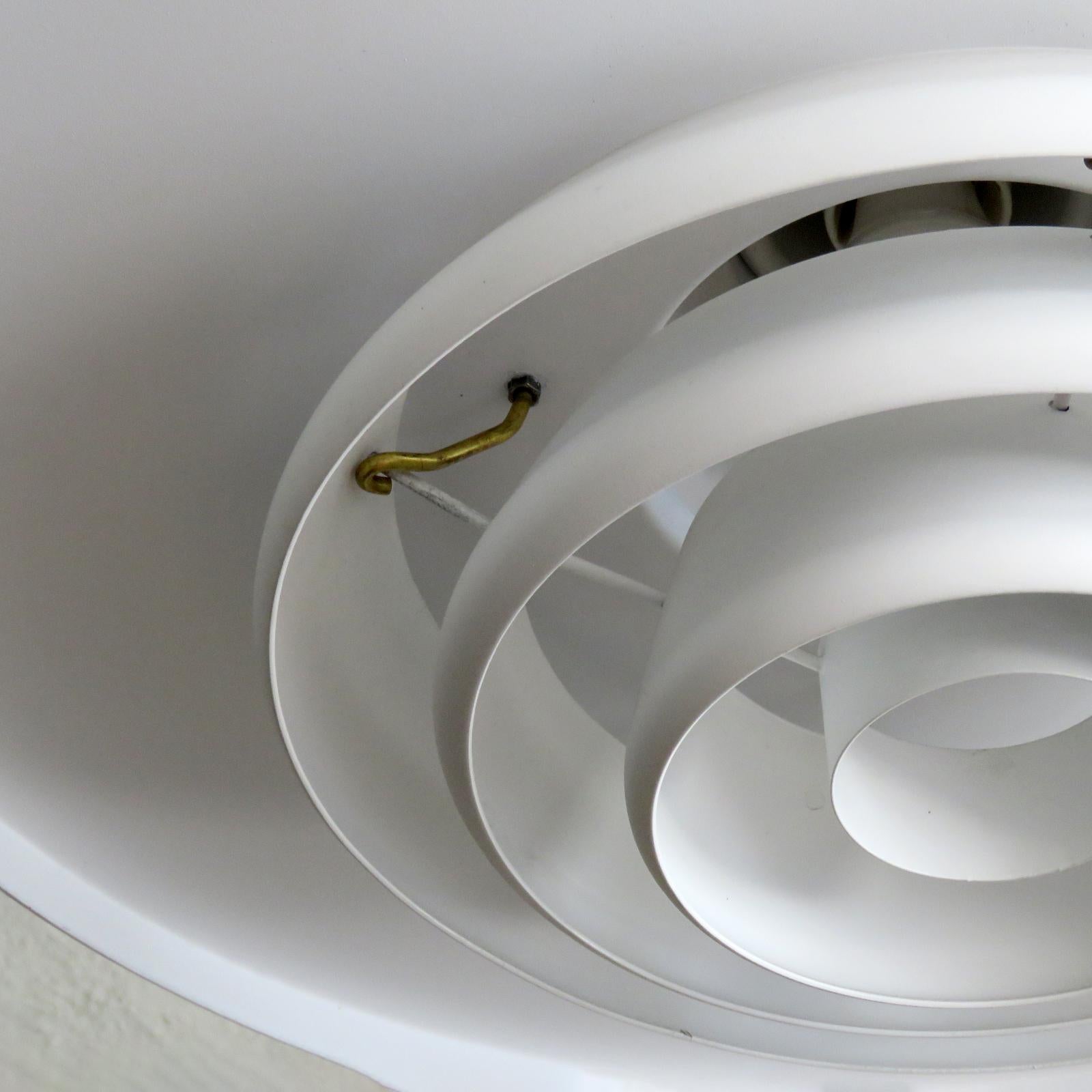 Alvar Aalto A337 Flush Mount, Valaisinpaja Oy, 1950 In Good Condition In Los Angeles, CA