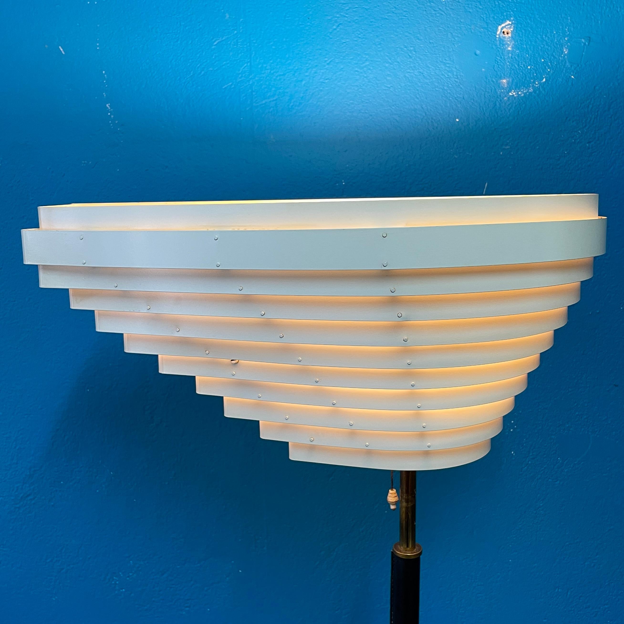 Alvar Aalto A805 Angel Wing Floor Lamp, Early Version, Valaistustyö Ky Finland 1