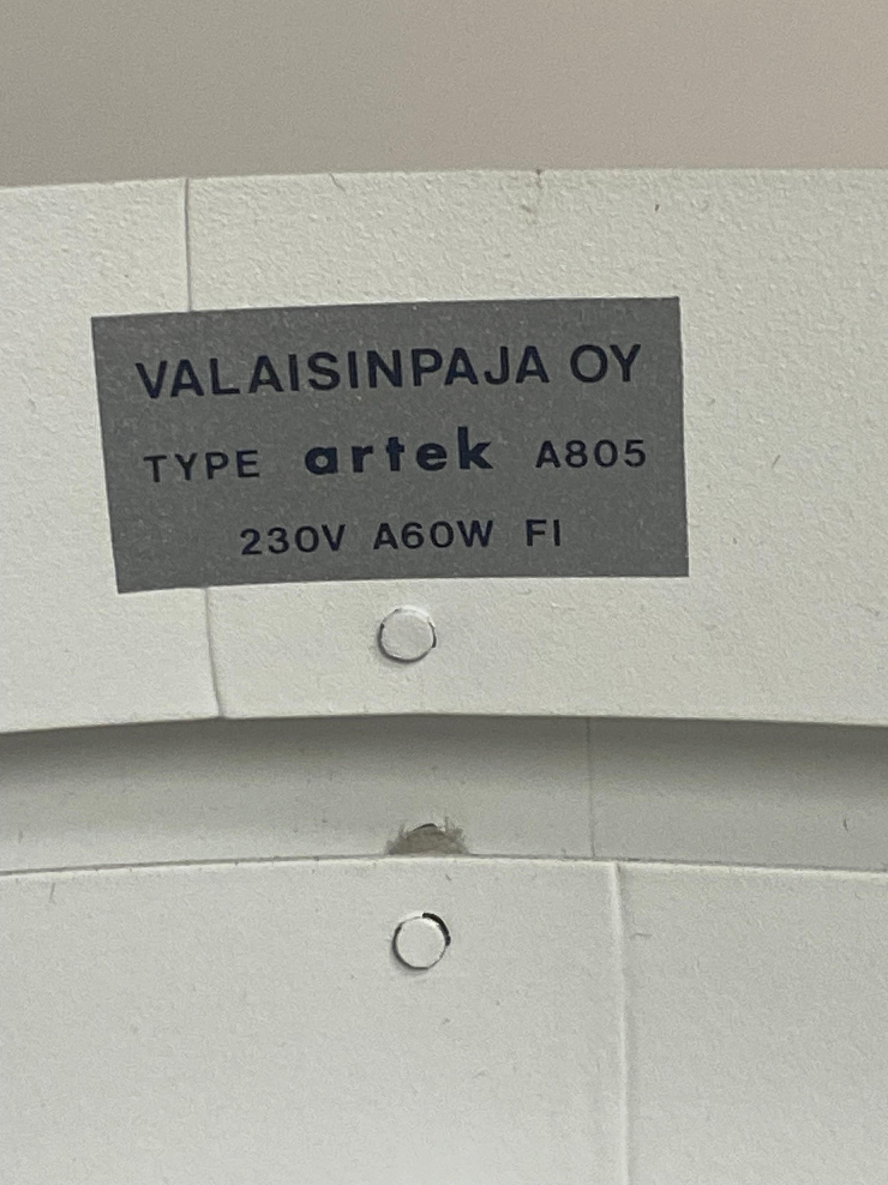 Alvar Aalto  `Angel Wing` Floor Lamp A805 For Sale 5