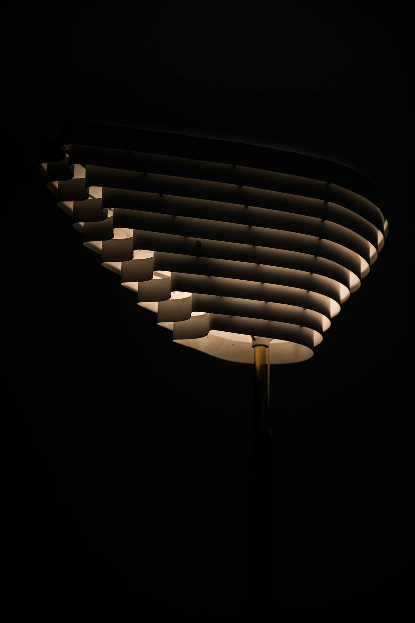 Leather Alvar Aalto Angel Wing Floor Lamp by Valaistustyö in Finland For Sale