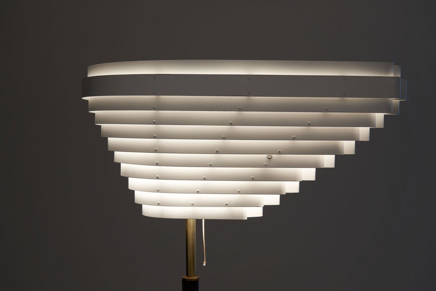 Alvar Aalto “Angel Wing” Floor Lamp for Valaistustyö Ky, Finland 1954 1